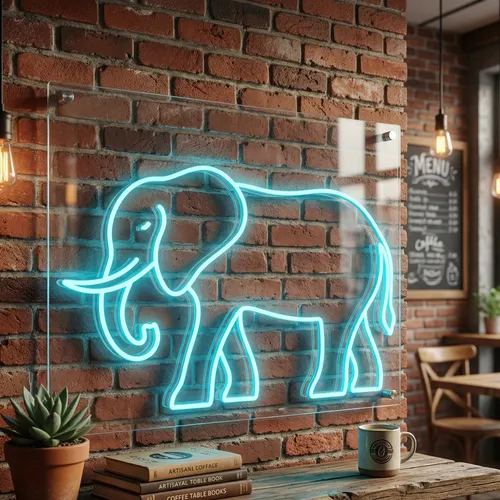 Elephant Neon Sign