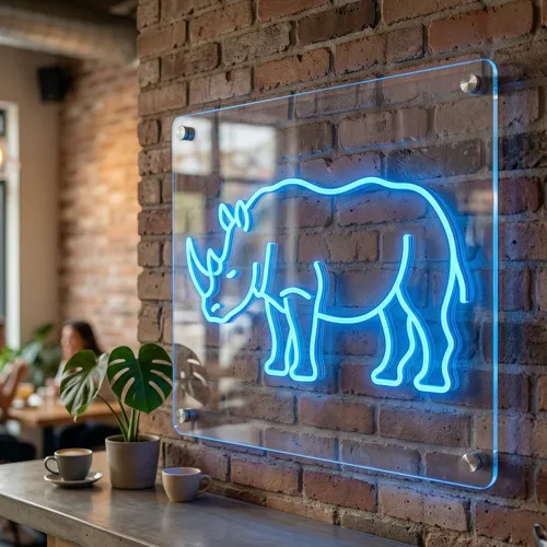 Rhino Neon Sign