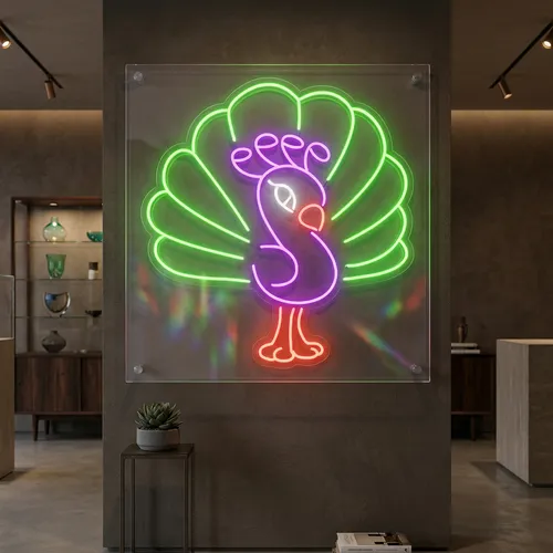 Peacock Neon Sign