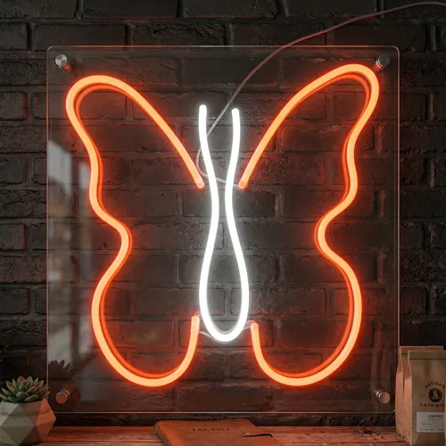 Butterfly UV Neon Sign
