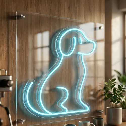 Puppy UV Neon Sign