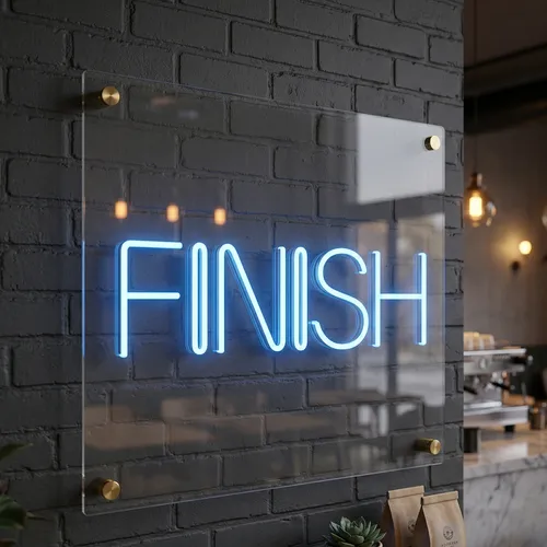 Finish Neon Sign