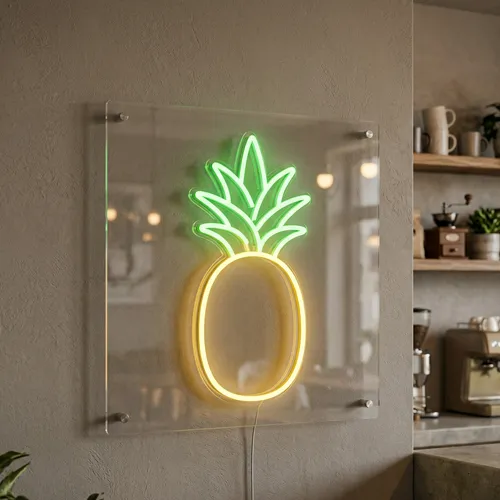 Pineapple UV Neon Sign