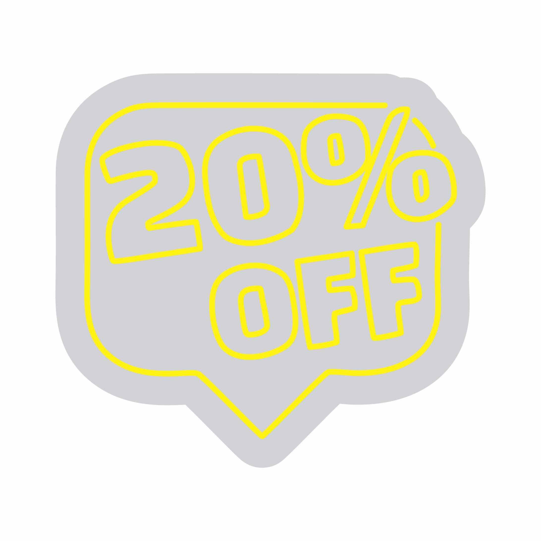 Custom Neon | 20% Off Neon Sign | 22x24 | Yellow Color for Home and Business Decor 3