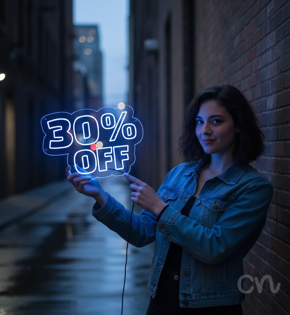 Custom Neon | 30% Off Neon Sign | 18x24 | Blue Neon Sign for Decor and Parties