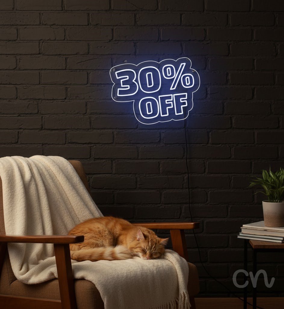 Custom Neon | 30% Off Neon Sign | 18x24 | Blue Neon Sign for Decor and Parties 2