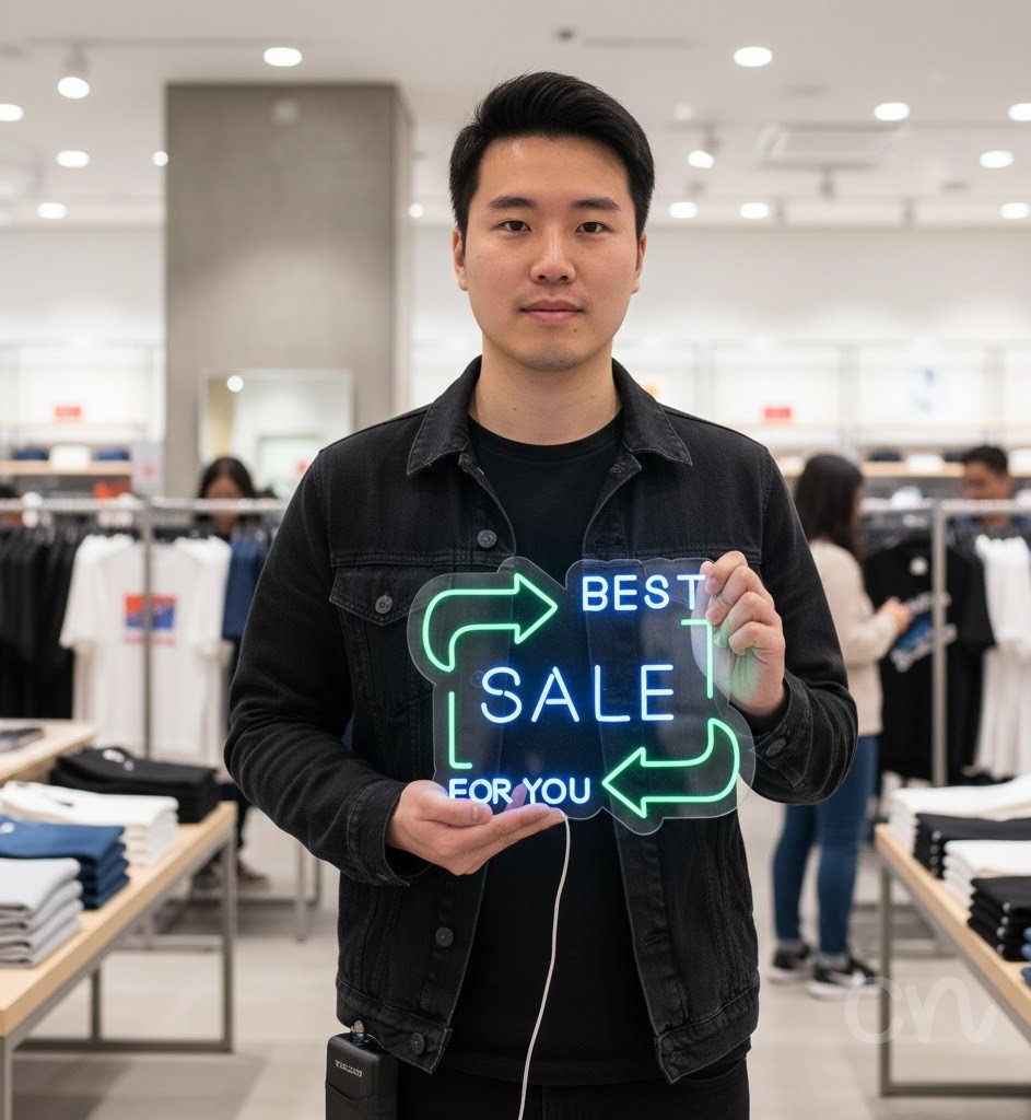 Custom Neon | Best Sale for You Neon Sign | 19x24 | Blue Green Neon Sign