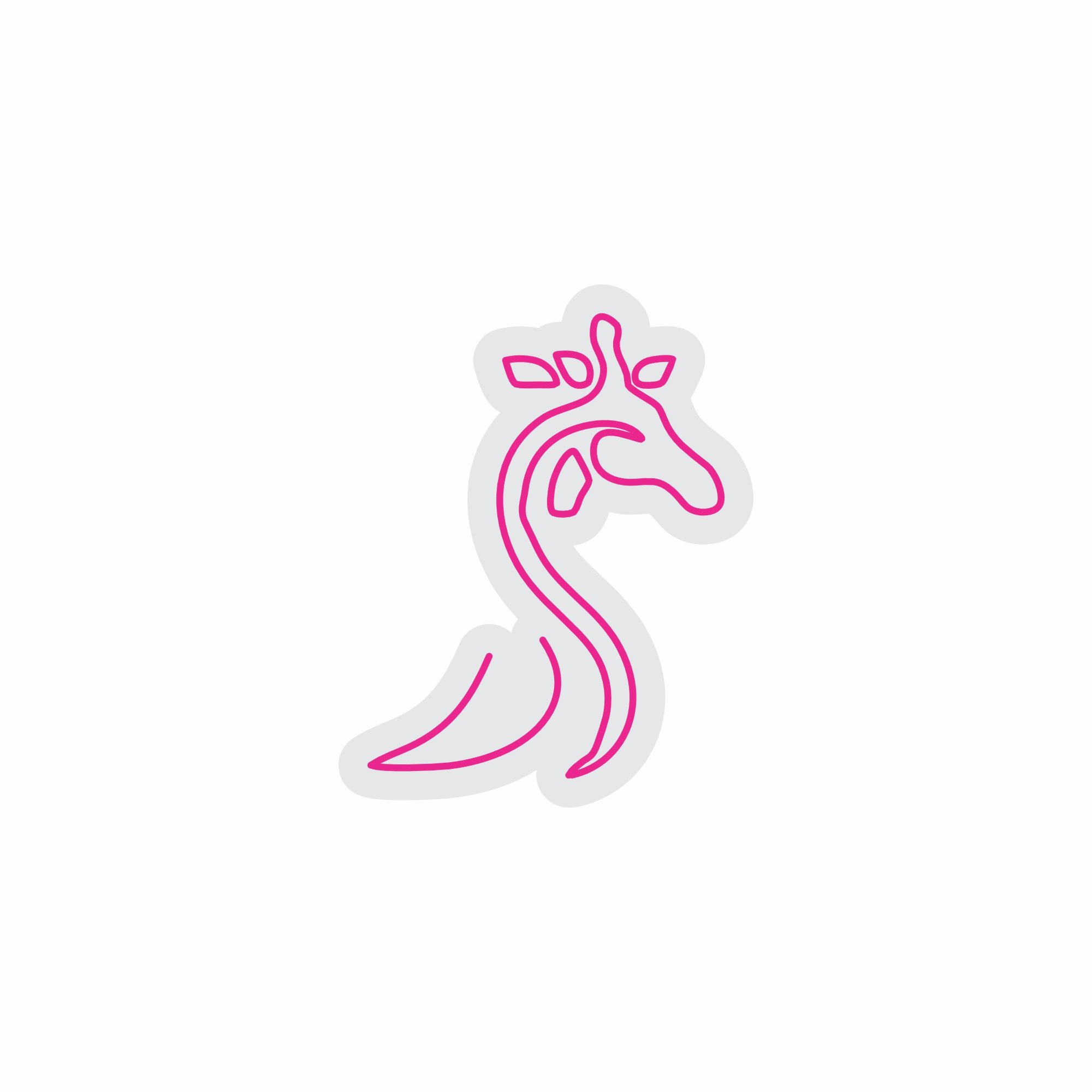 Custom Neon | Giraffe Neon Sign | 24x19 | Hot Pink | Perfect for Kids Room Decor 3