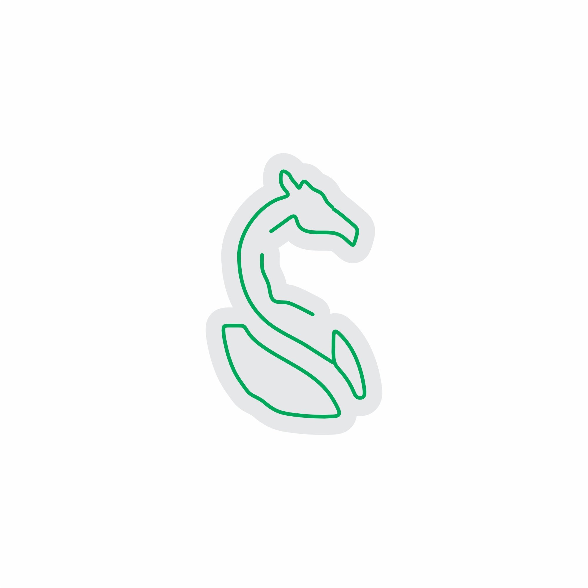 Custom Neon | Seahorse Design Neon Sign | 24x15 Inches | Green Color Display 3