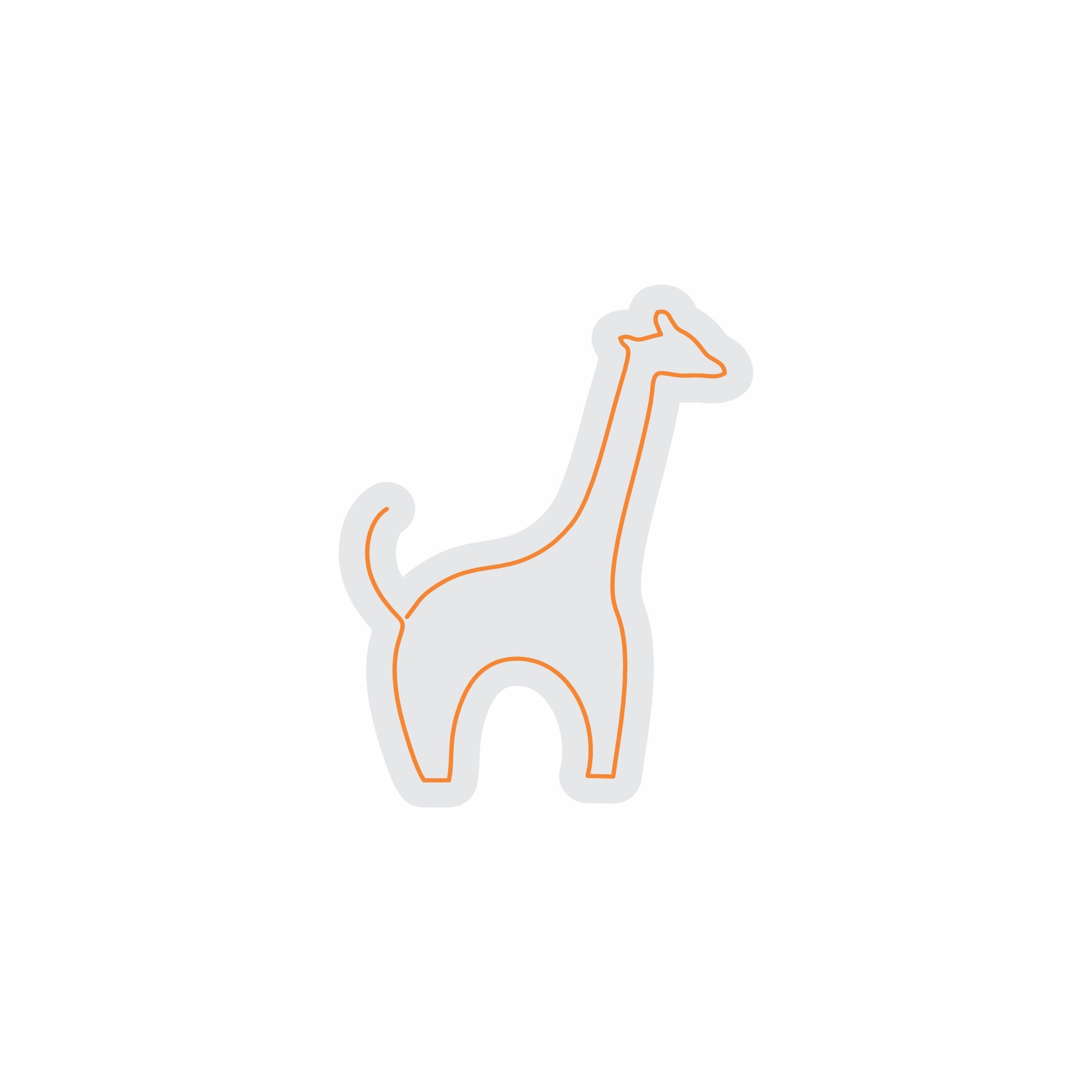 Custom Neon | Giraffe Neon Sign | 24x19 | Orange Neon Sign for Home Decor and Parties 3