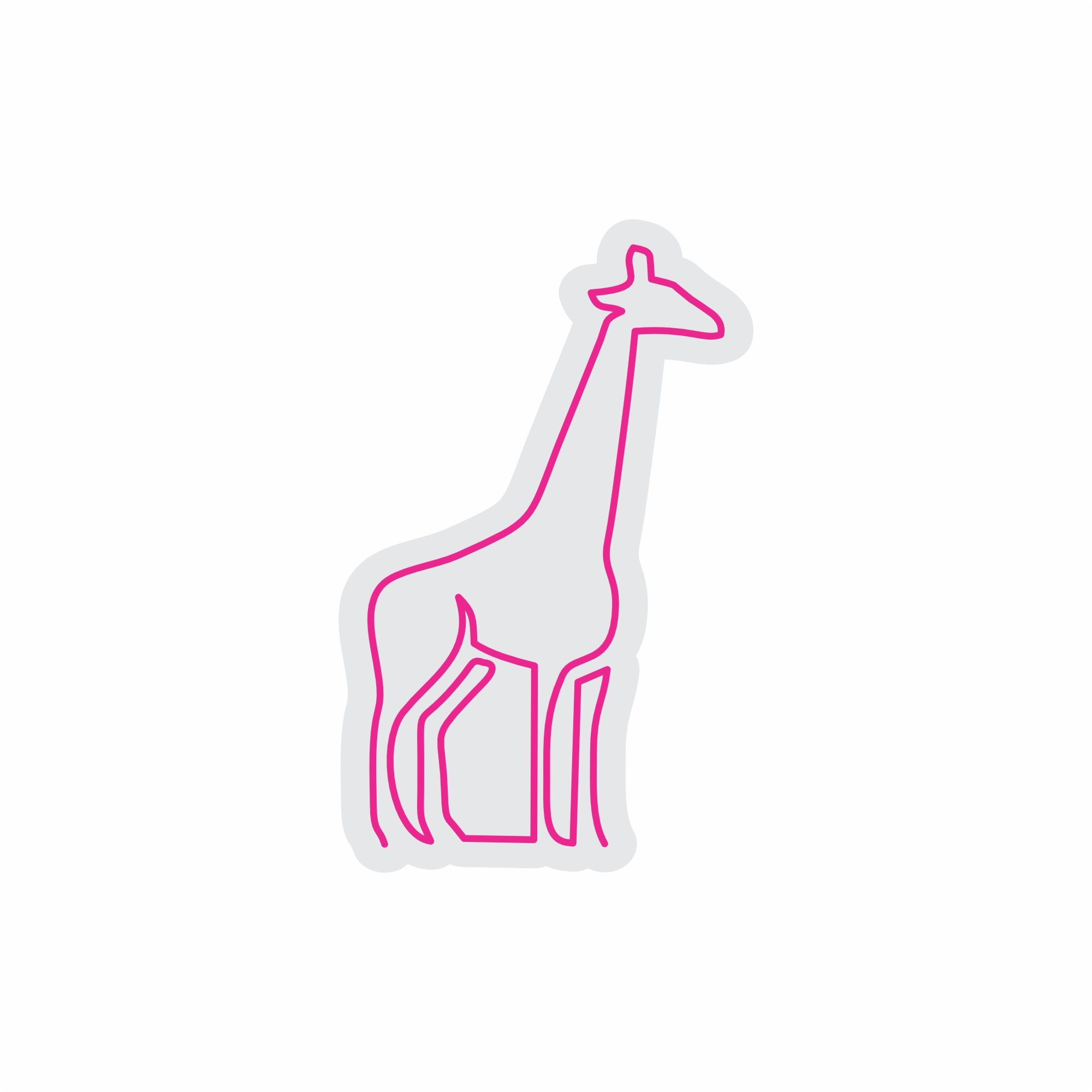 Custom Neon | Giraffe Neon Sign | 30x19 | Hot Pink 3