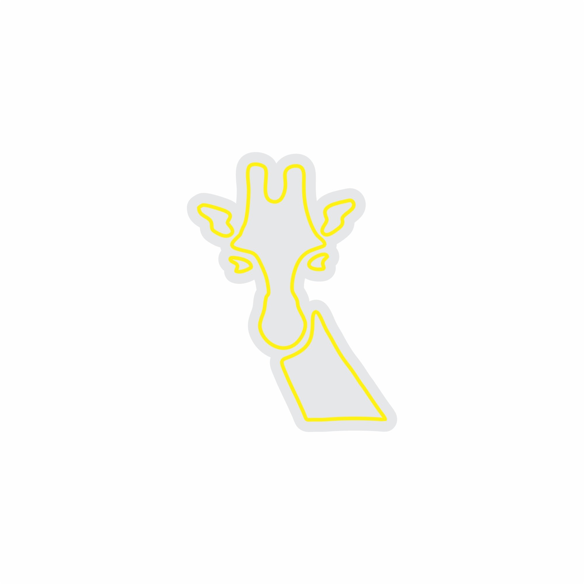 Custom Neon | Giraffe Neon Sign | 24x18 | Yellow Neon Sign for Kids Bedroom Decor 3