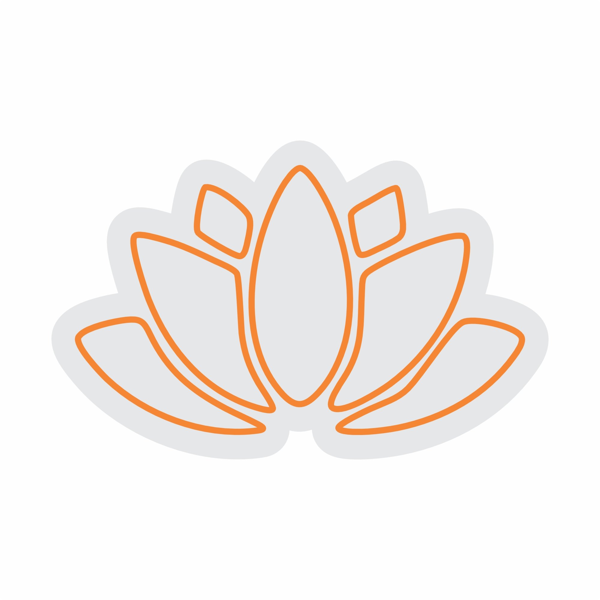 Custom Neon | Lotus Flower Neon Sign | 16x25 | Orange Bright Neon Wall Decor 3