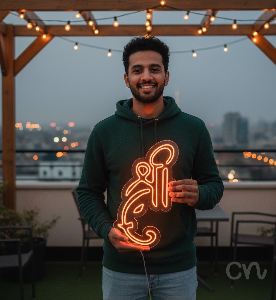 Custom Neon | Spoon and Fork Neon Sign | 30x18 | Orange for Kitchen Restaurant Decor