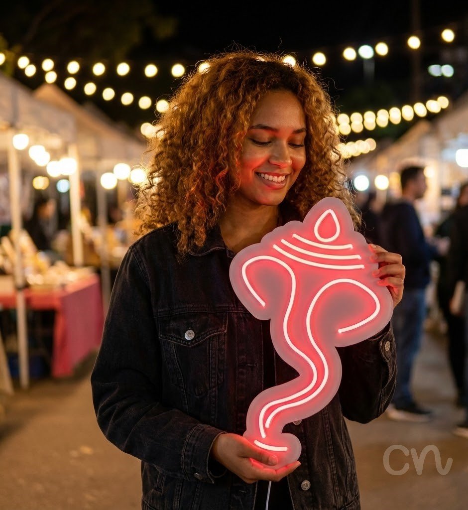 Custom Neon | Elephant Head Neon Sign | 24x16 | Red Color for Home and Bar Decor