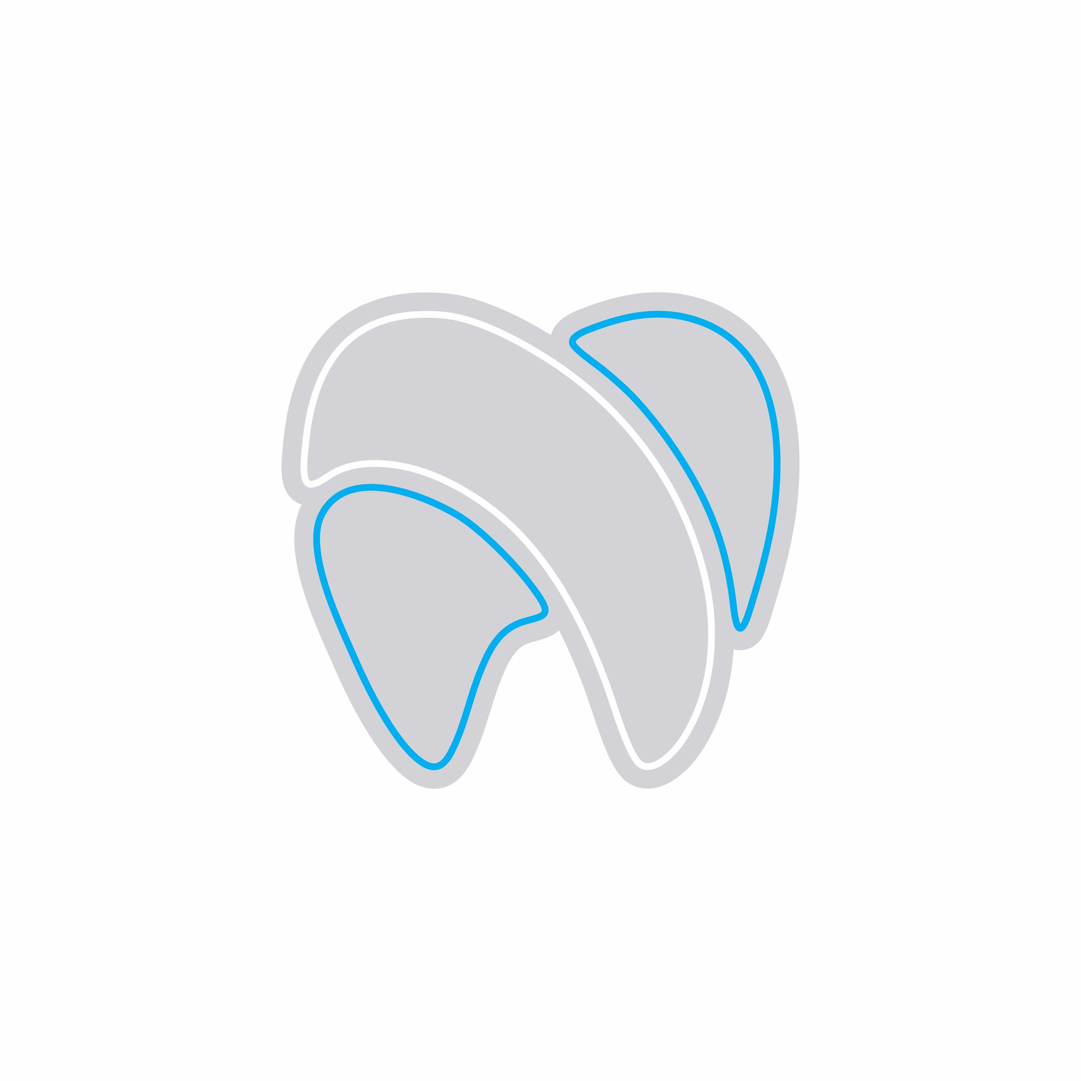 Custom Neon | Abstract Swirl Neon Sign | 23x24 Inches | Ice Blue Neon Sign 3