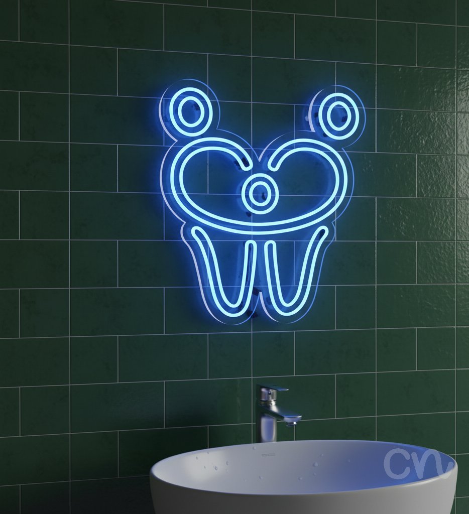 Custom Neon | Wedding Couple Neon Sign | 24x21 Inches | Ice Blue Color for Weddings 2