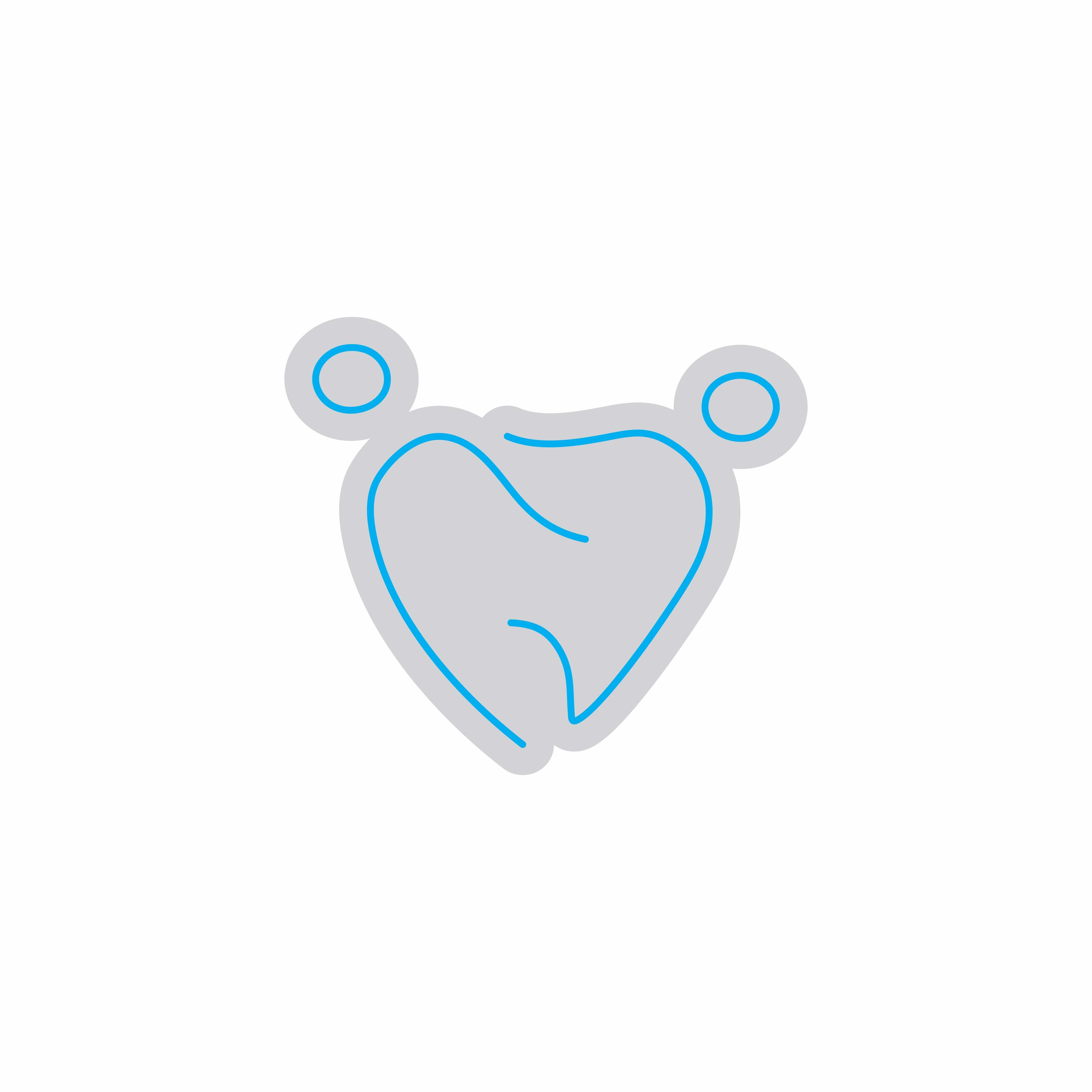 Custom Neon | Bear Face Neon Sign | 21x24 | Ice Blue Neon Sign for Room Decor 3