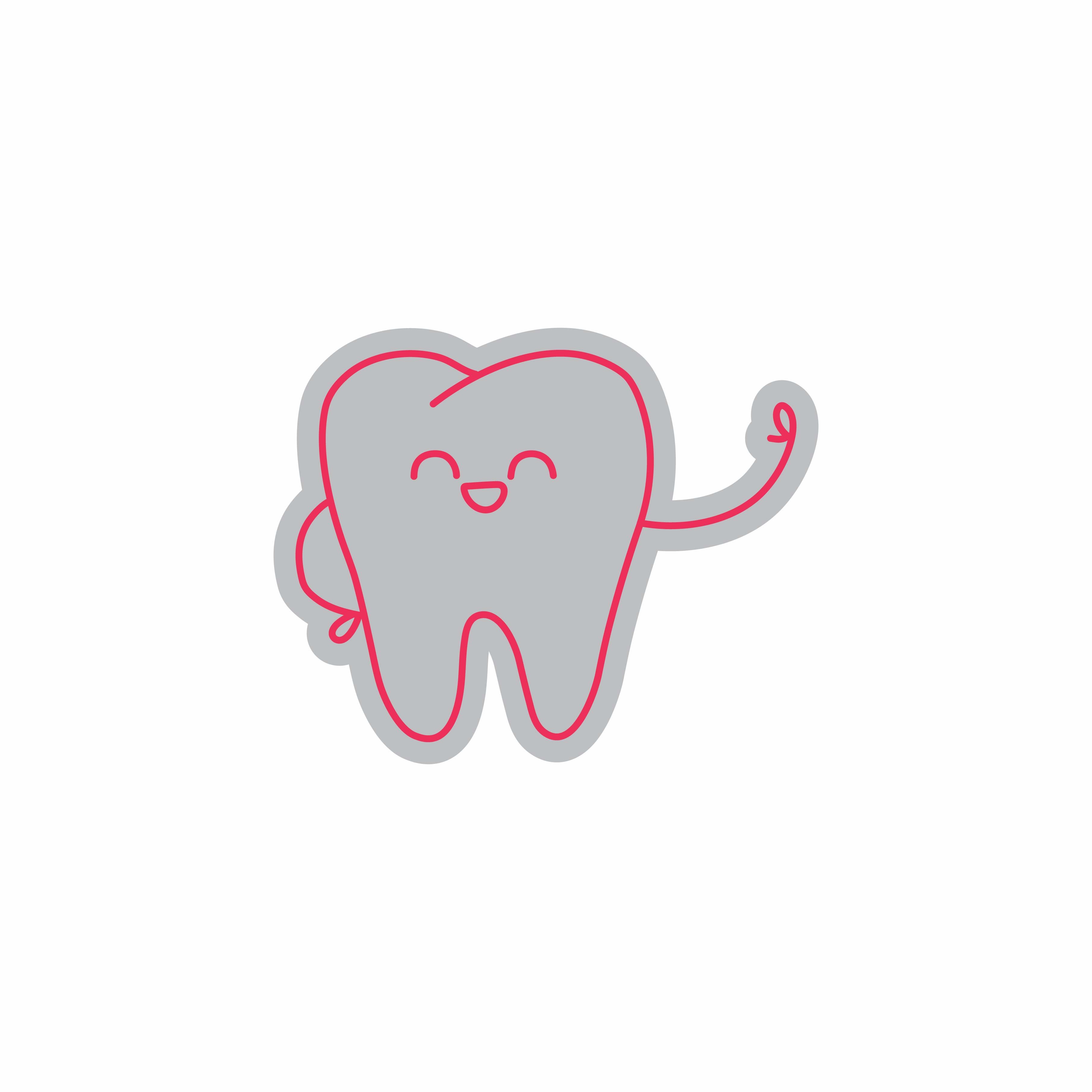 Custom Neon | Happy Tooth Neon Sign | 20x25 | Pink 3