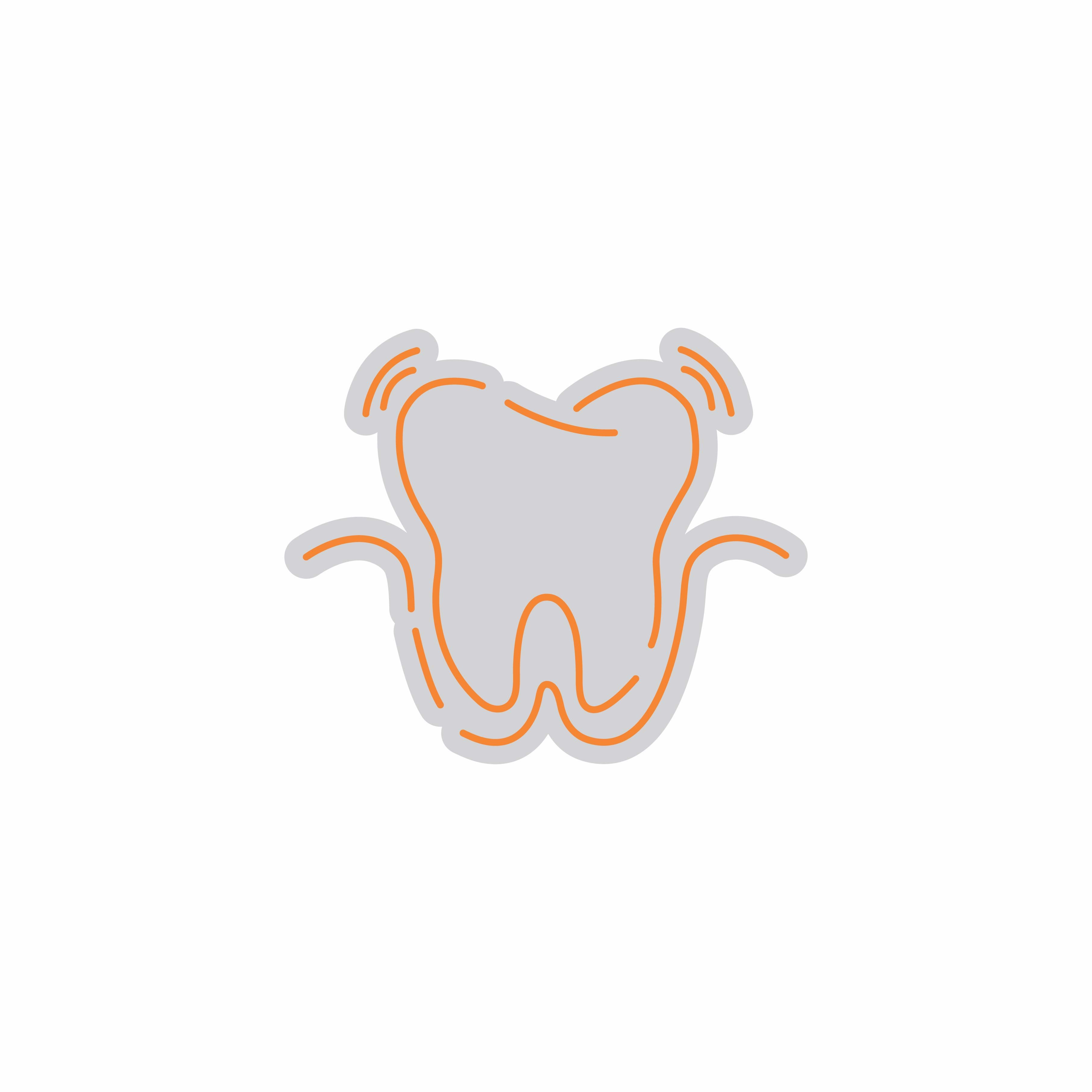 Custom Neon | Tooth Design Neon Sign | 20x24 | Warm Orange Light for Home Decor 3