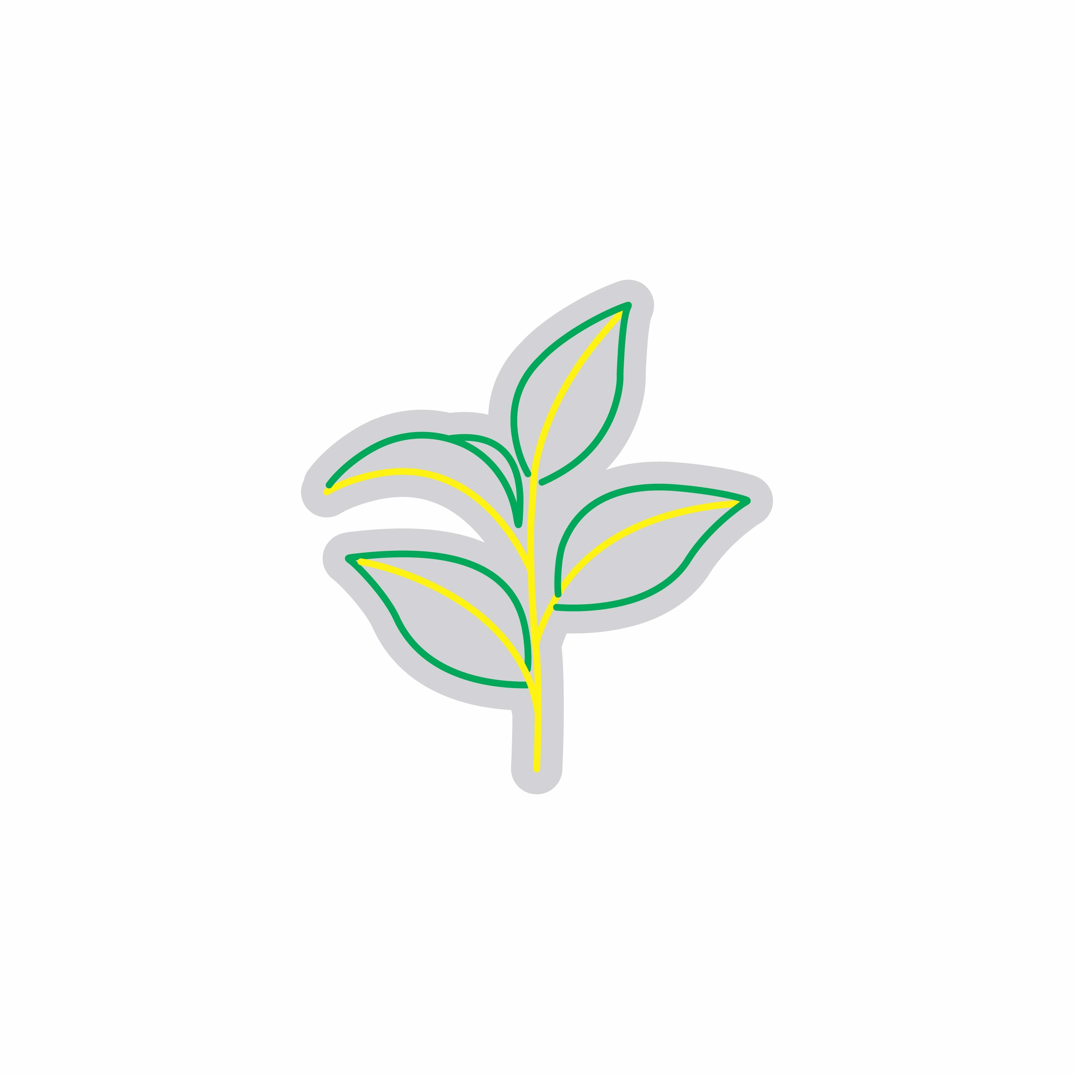 Custom Neon | Leaf Design Neon Sign | 24x22 | Green and Yellow Bright Office Decor 3