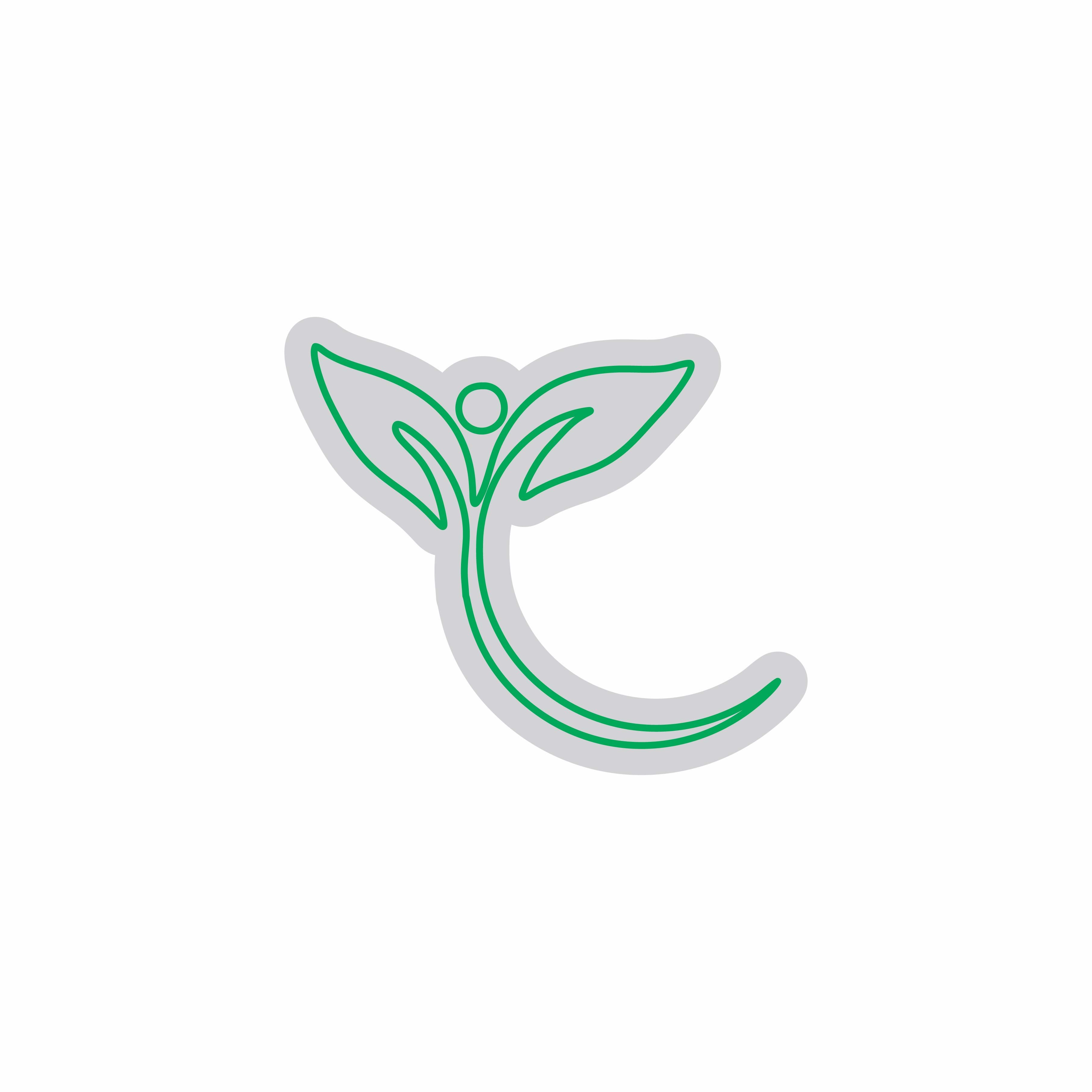 Custom Neon | Leaf with Person Neon Sign | 21x24 Inches | Green Neon Sign 3