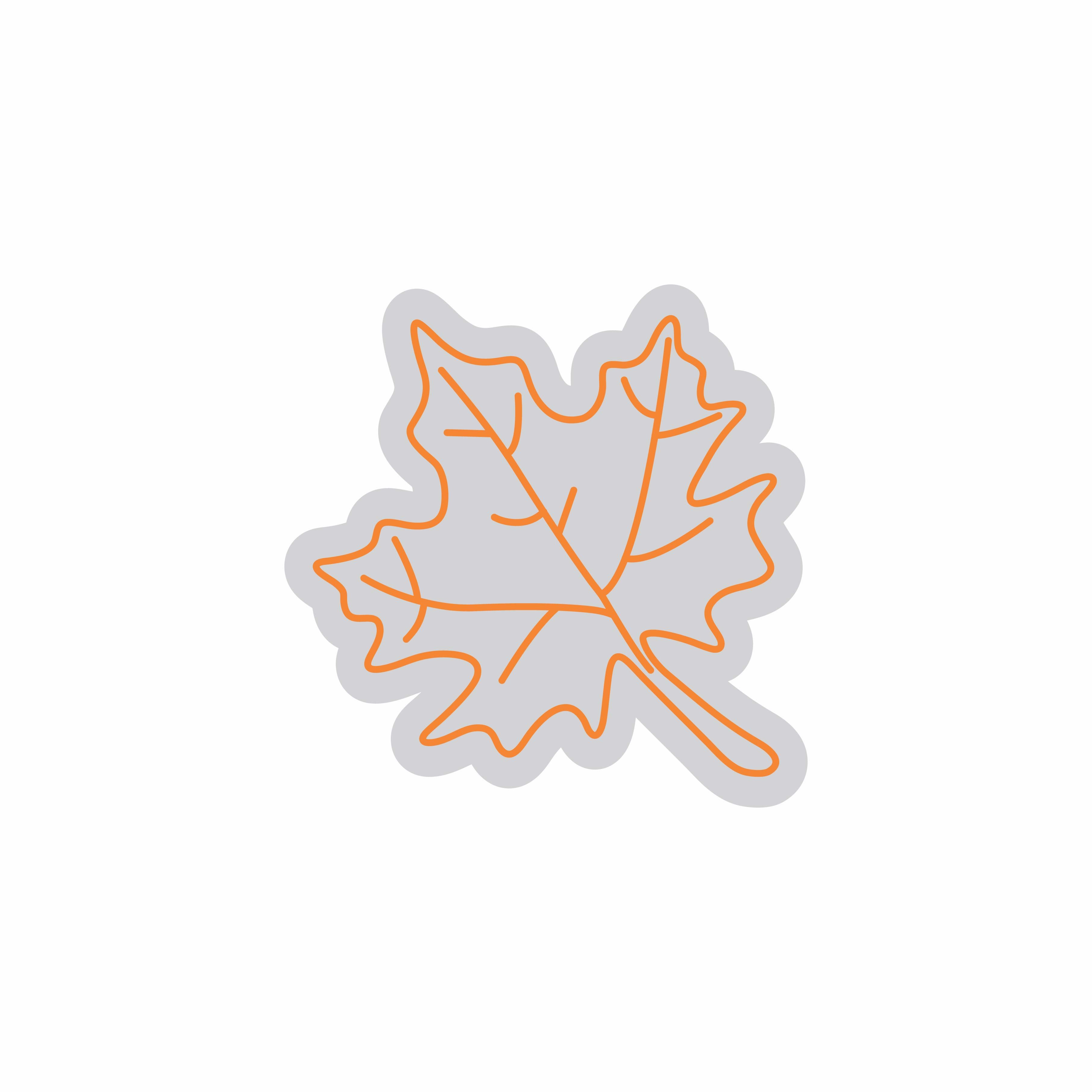 Custom Neon | Leaf Design Neon Sign | 24x24 | Orange Bright Neon Sign for Home Bar Decor 3