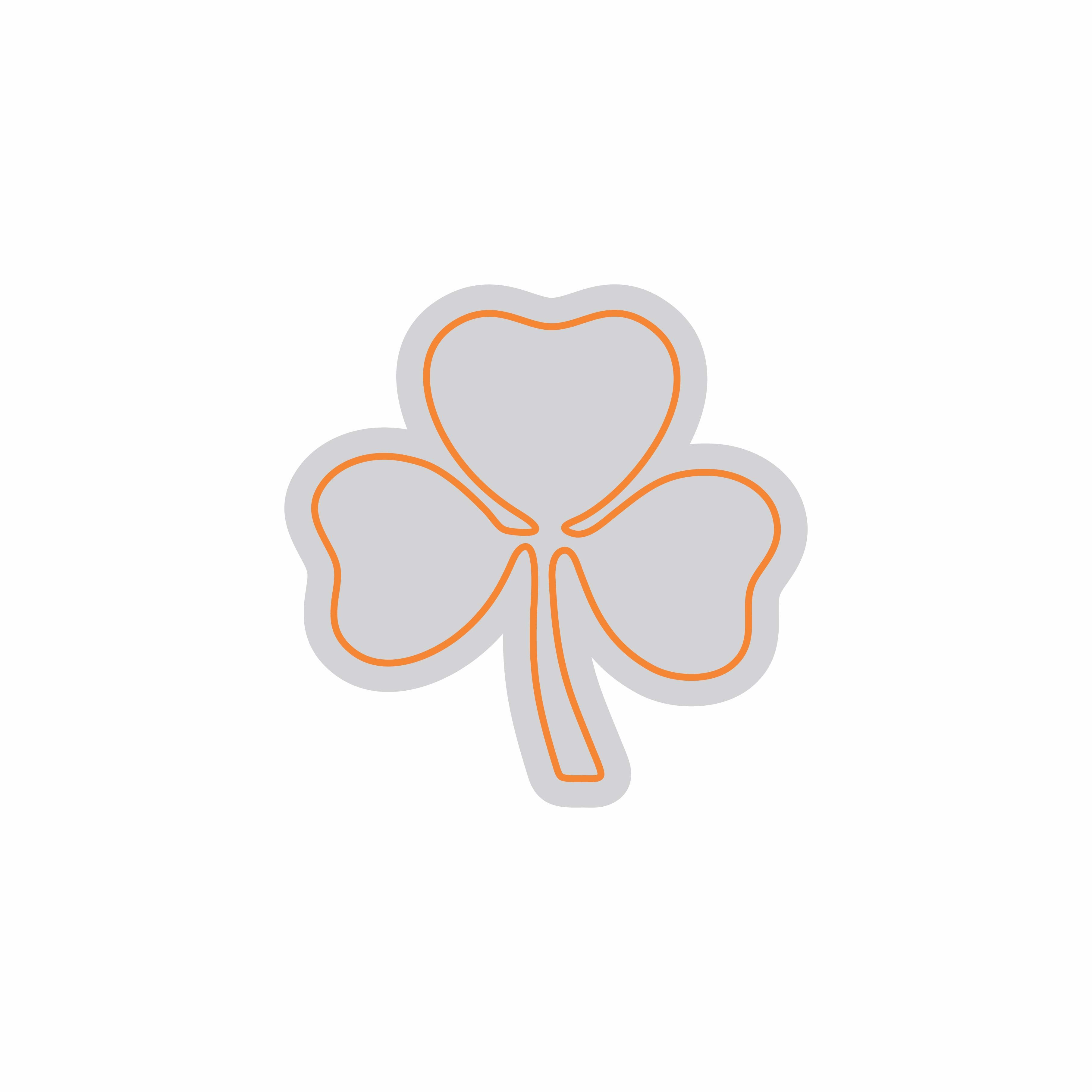 Custom Neon | Clover Shape Neon Sign | 24x24 | Orange | Perfect for Home Decor 3