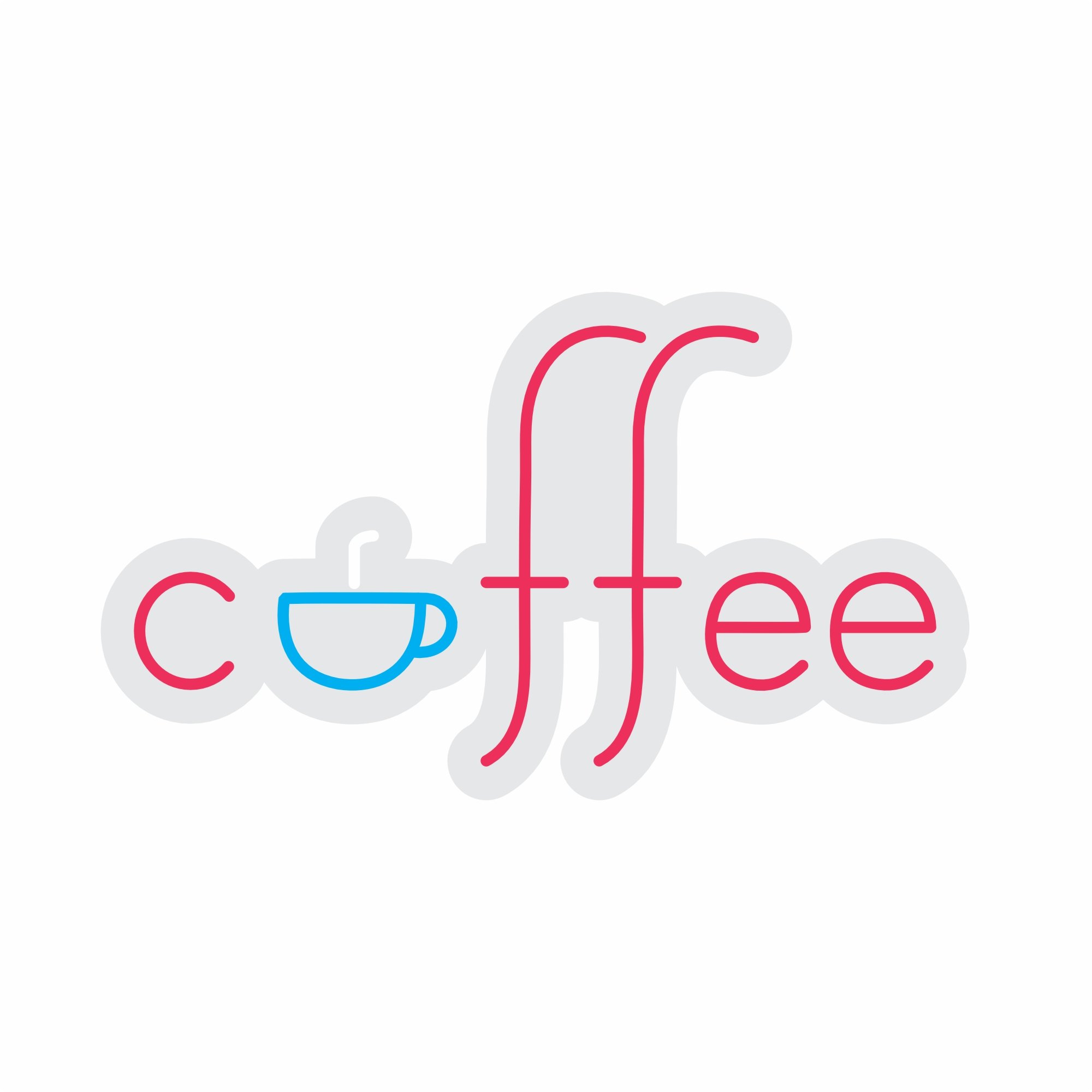 Custom Neon | Coffee Neon Sign | 14x24 | Hot Pink and Ice Blue 3