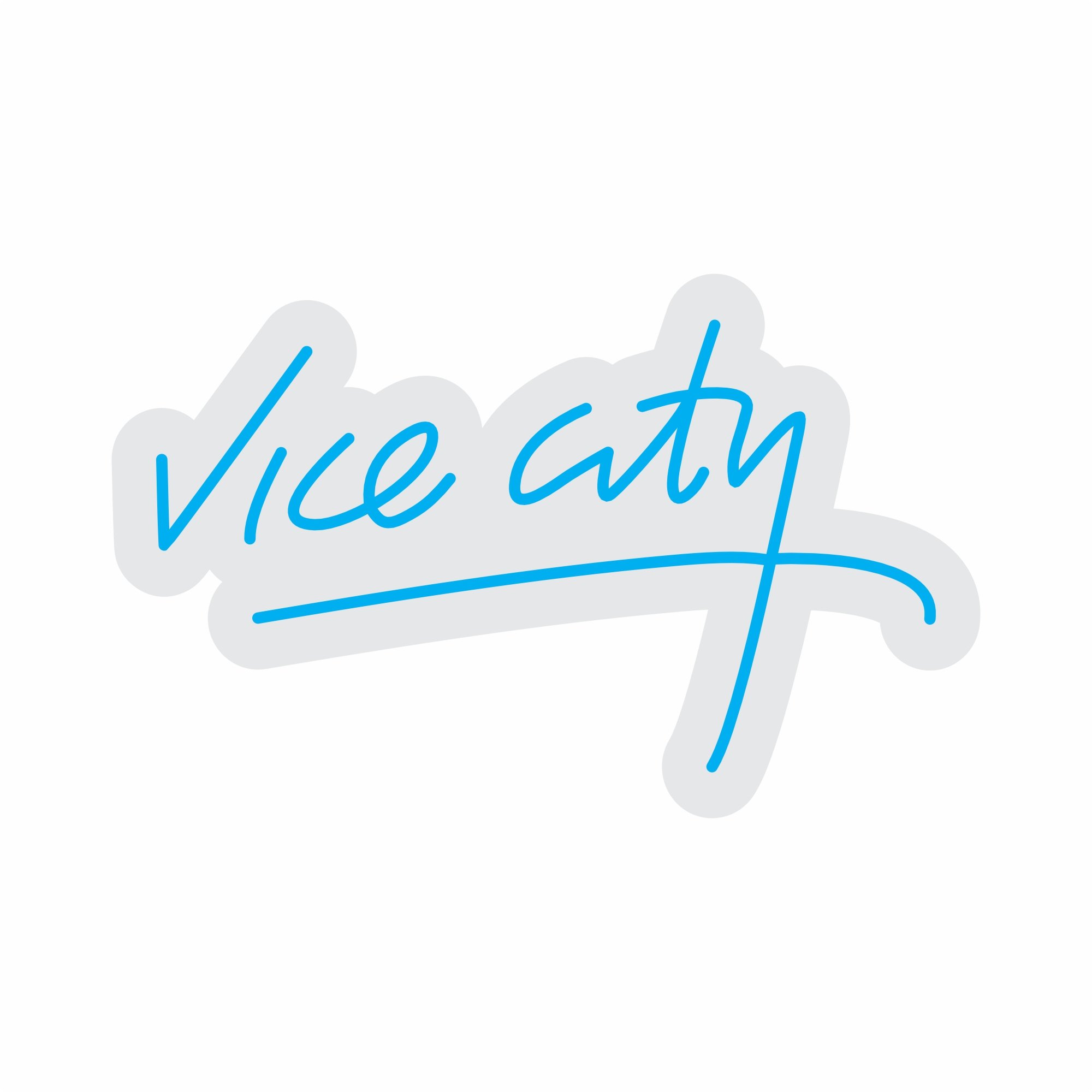 Custom Neon | Vice City Neon Sign | 15x24 | Blue Neon Sign for Bedroom Bar Game Room 3