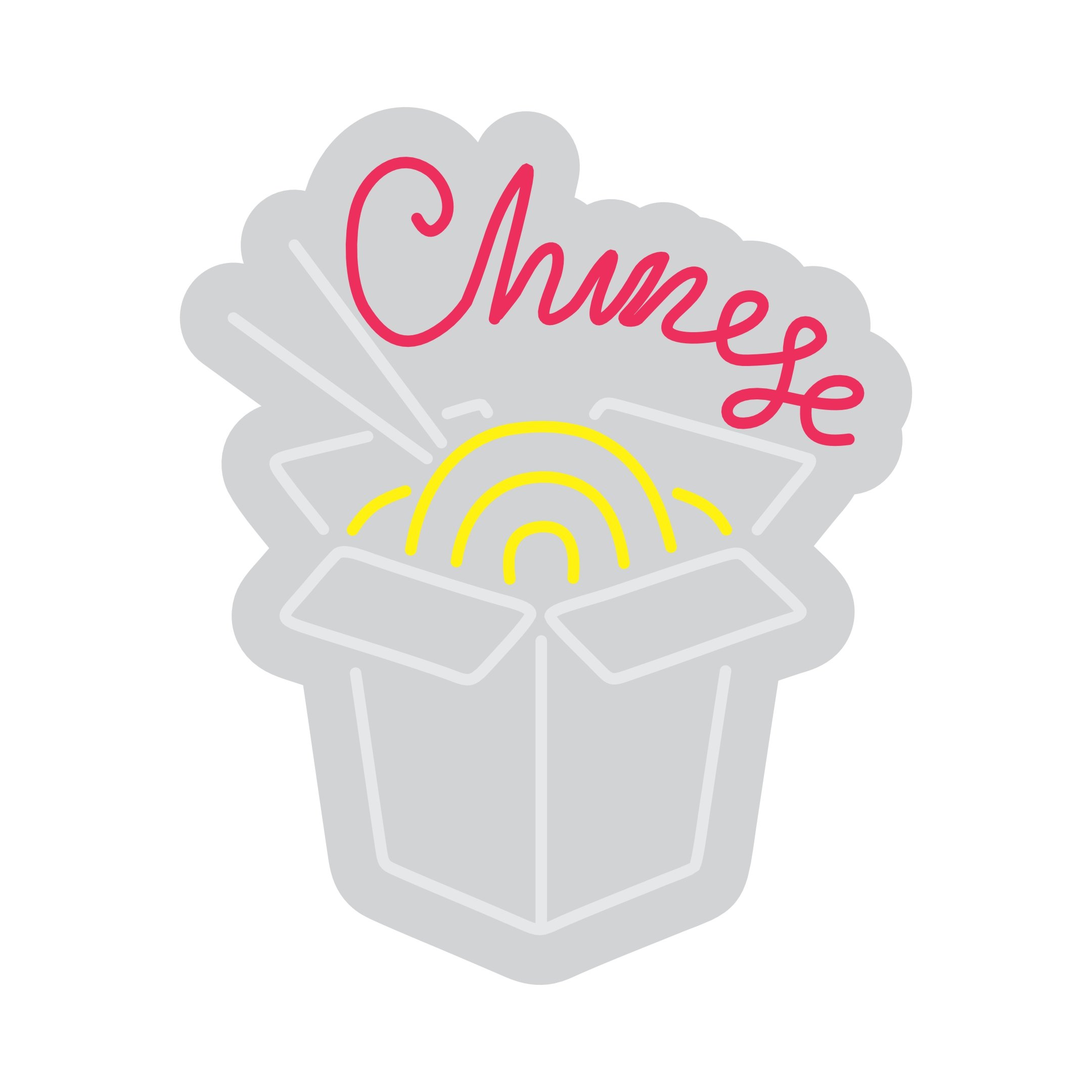 Custom Neon | Chinese Neon Sign | 24x20 | Hot Pink, Yellow, Warm White Colors 3