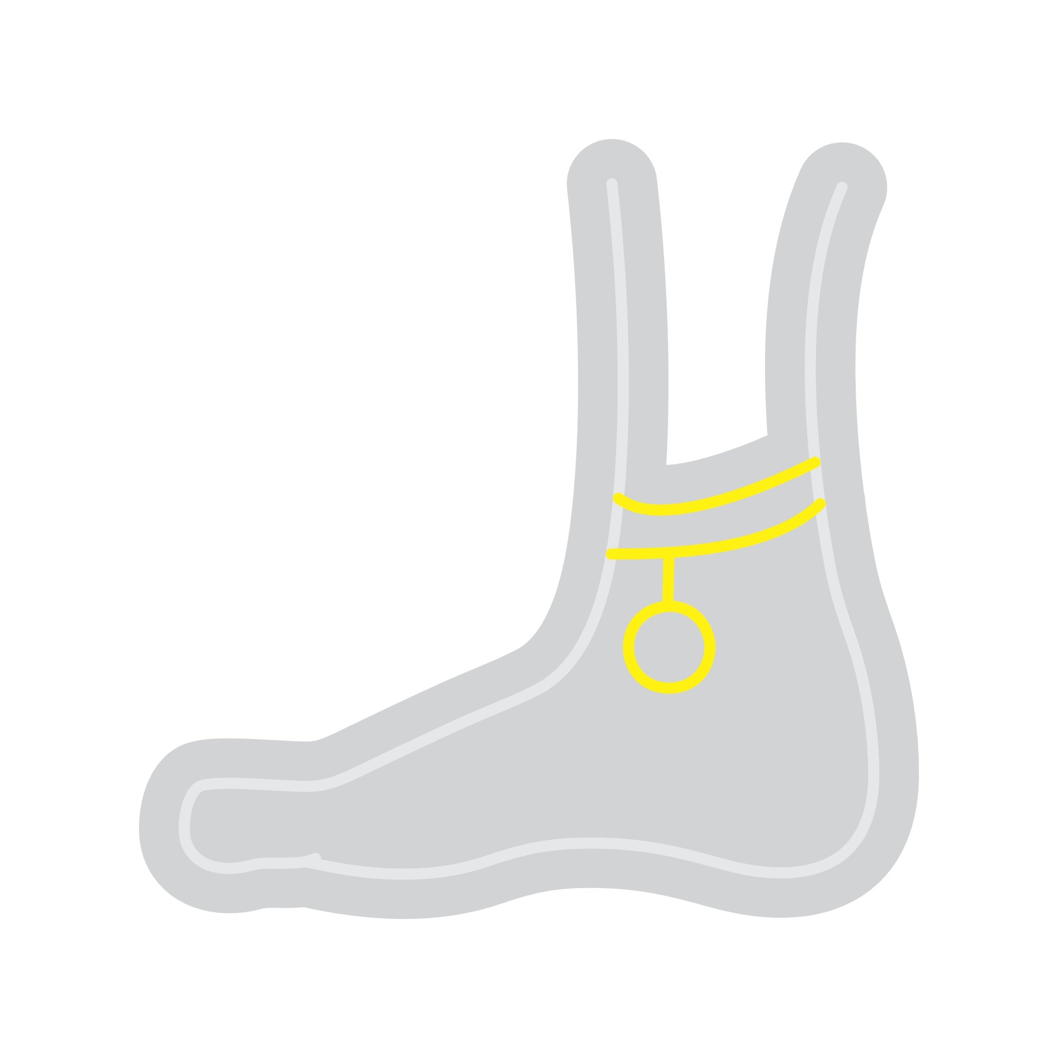 Custom Neon | Ankle Joint Neon Sign | 22x22 | Yellow Bright Neon Sign for Home Decor 3