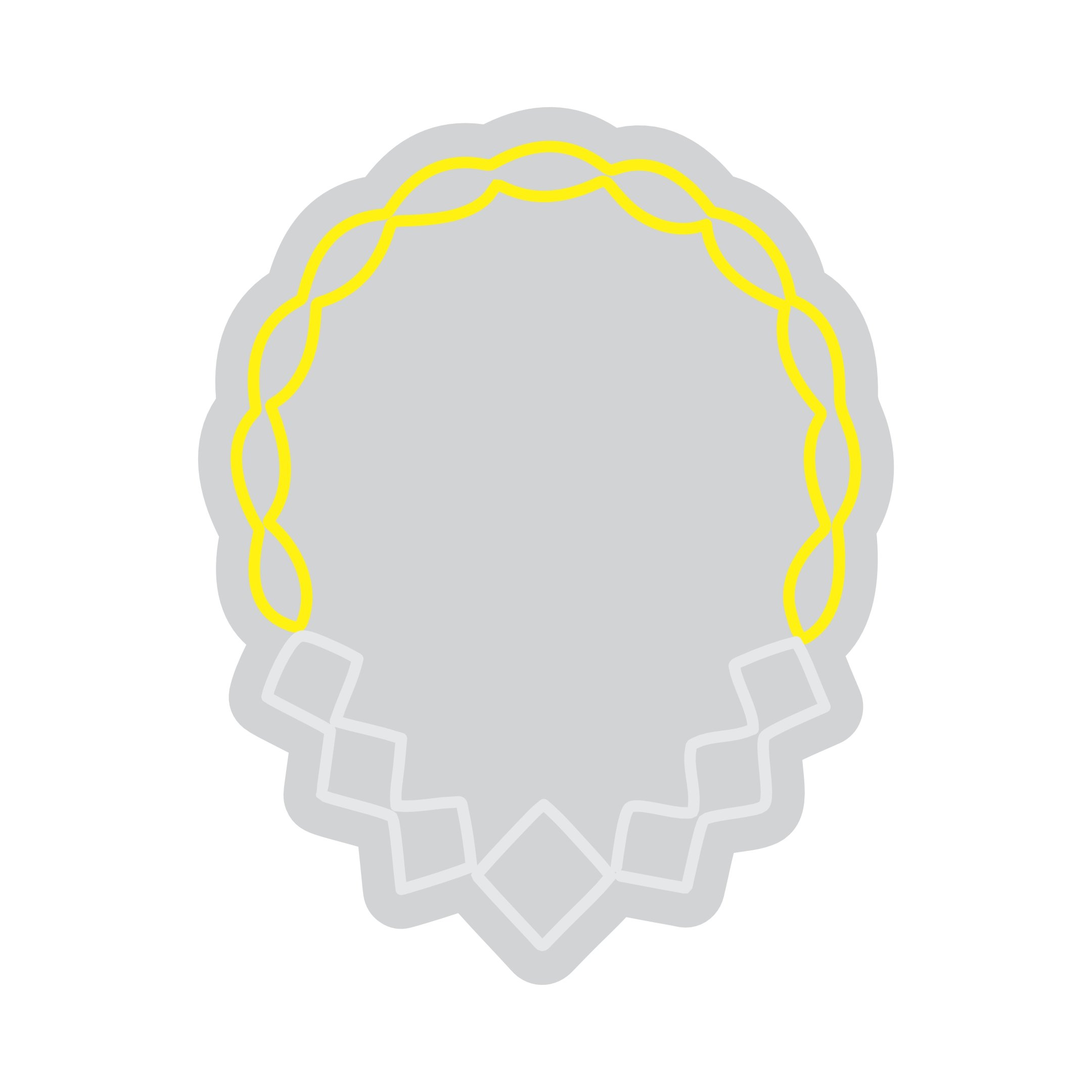 Custom Neon | Necklace Design Neon Sign | 24x19 Inches | Yellow Bright Light 3