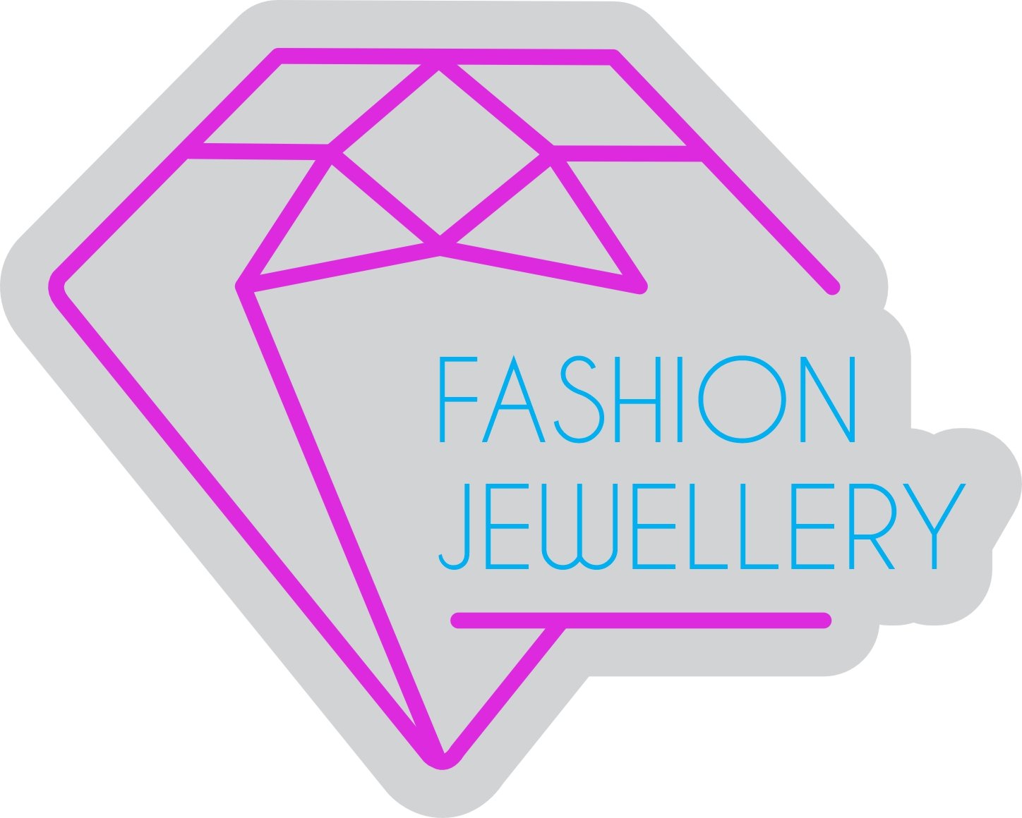 Custom Neon | Fashion Jewellery Neon Sign | 16x20 | Hot Pink, Ice Blue 3