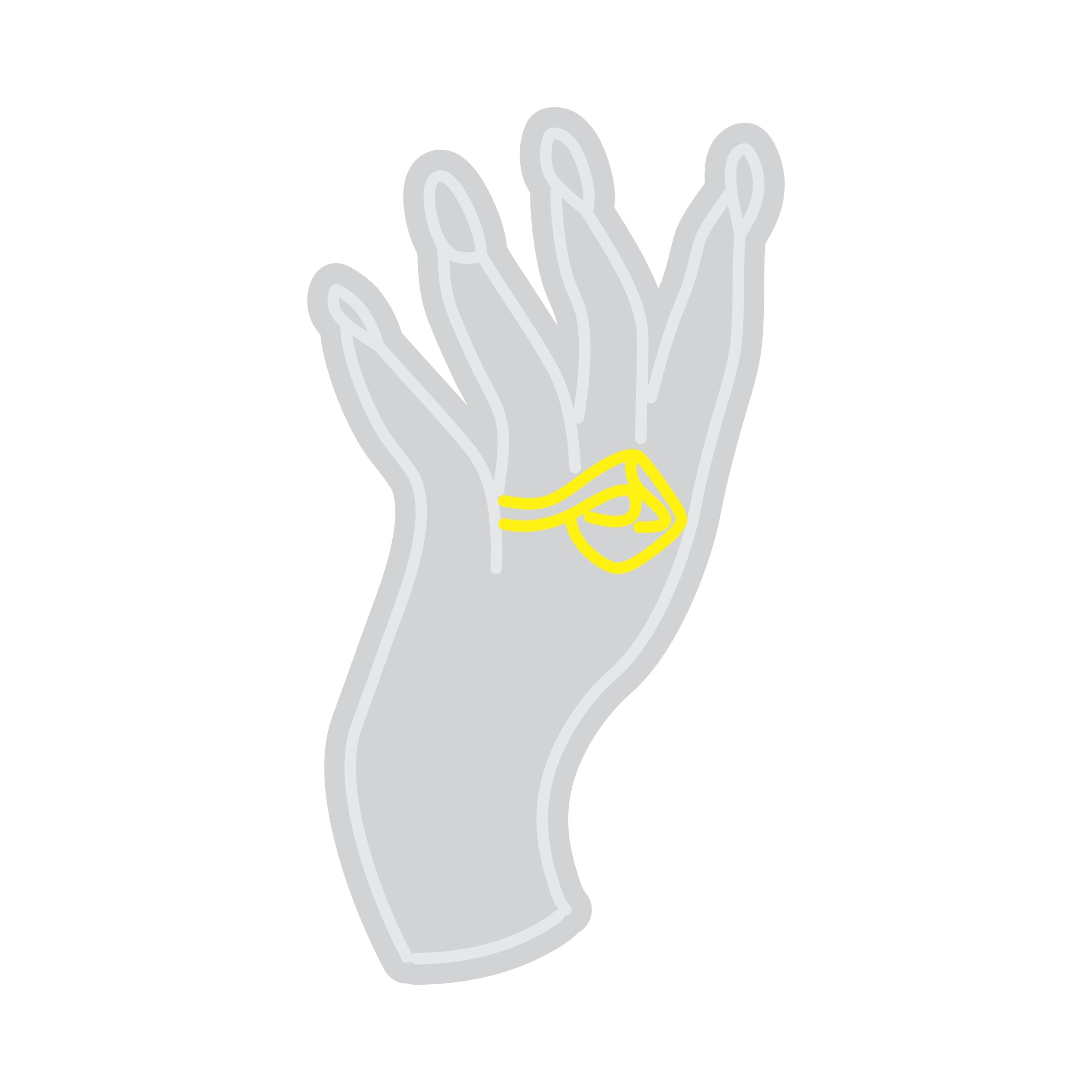 Custom Neon | Ring on Hand Neon Sign | 24x13 | Yellow Neon Sign for Home and Gift 3