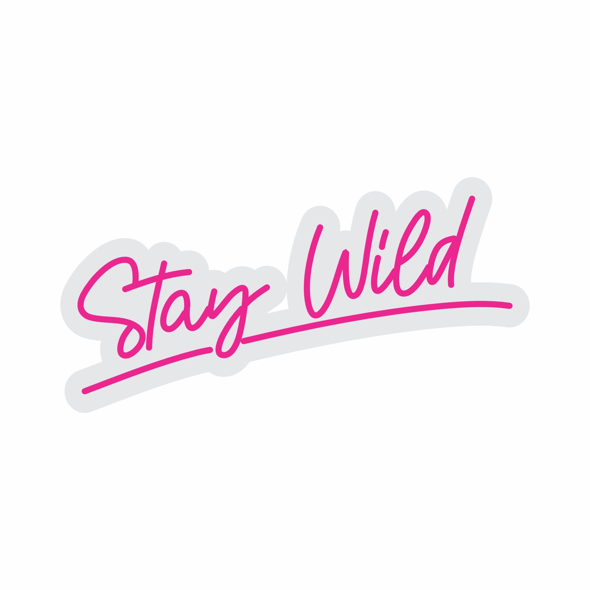Custom Neon | Stay Wild Neon Sign | 12x24 | Hot Pink 3