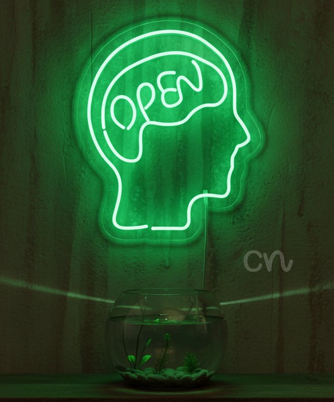 Custom Neon | Open Mind Neon Sign | 20x24