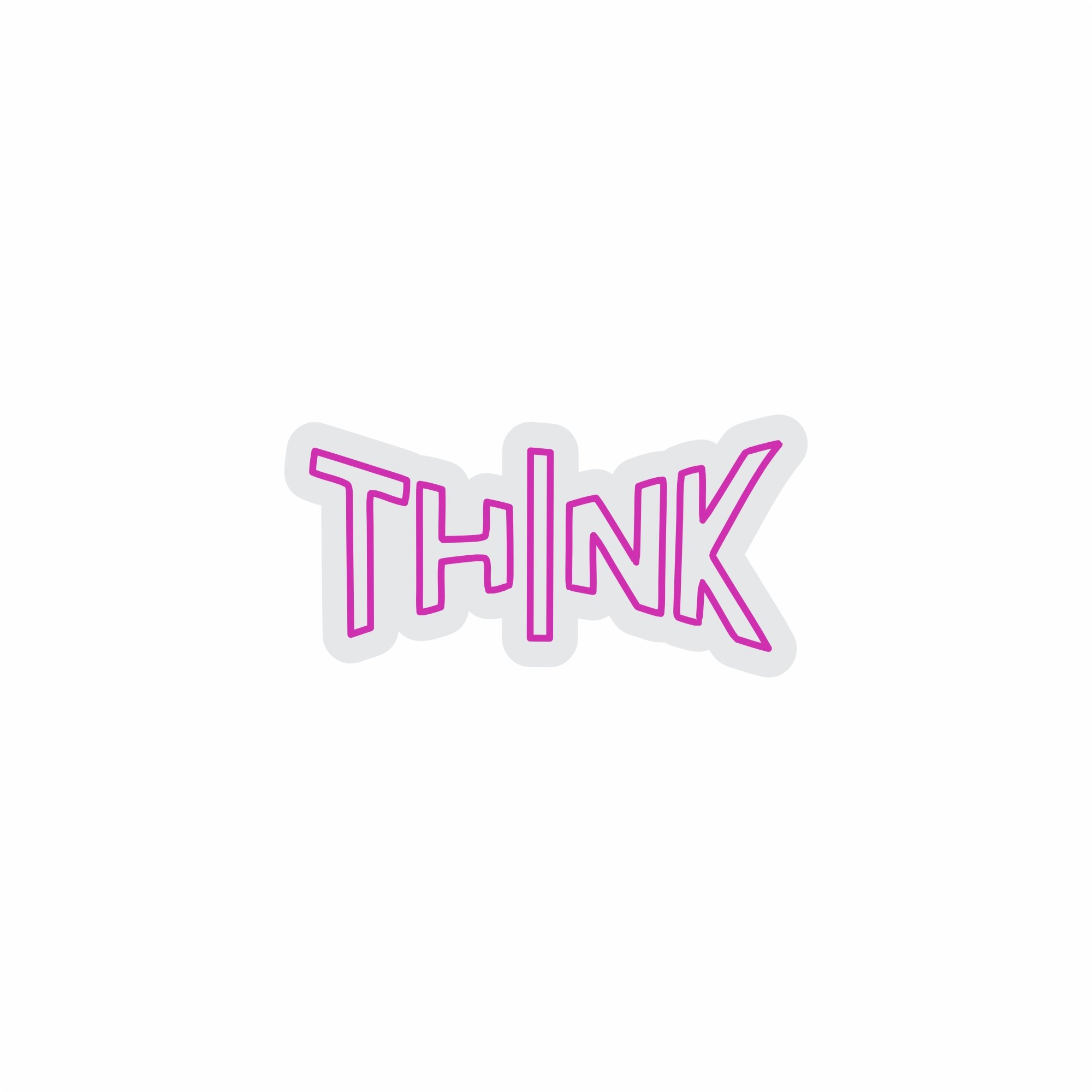 Custom Neon | Think Neon Sign | 24x12 | Hot Pink Neon Sign for Home Decor and Bedroom 3