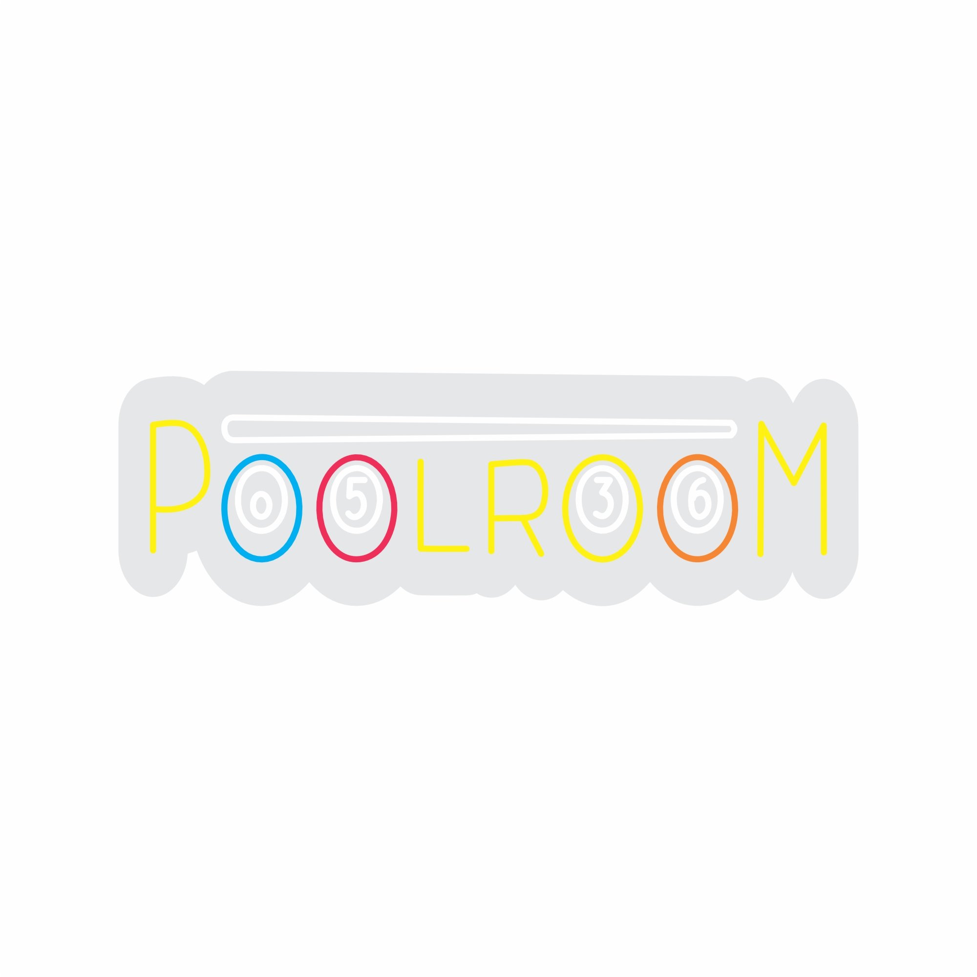 Custom Neon | Poolroom Neon Sign | 12x38 | Yellow, Blue, Red, Orange Neon Sign 3