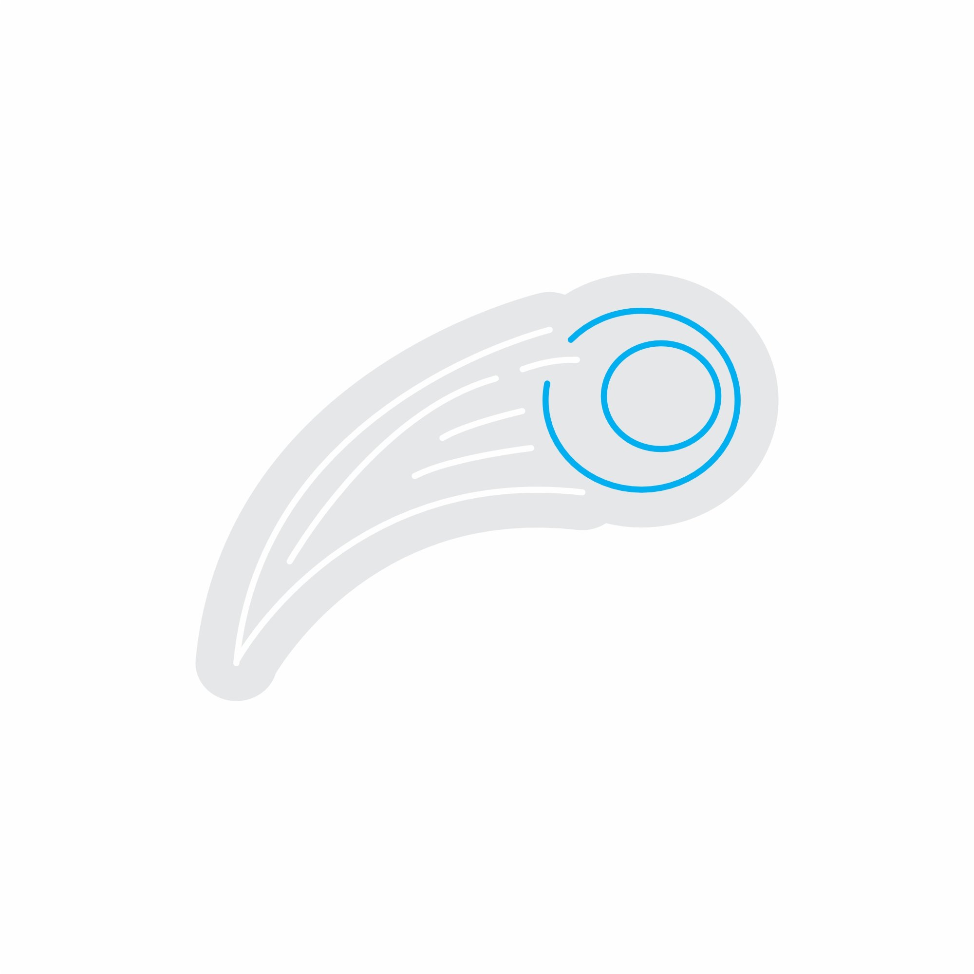 Custom Neon | Comet Design Neon Sign | 22x30 | White and Blue Neon Sign for Wall Decor 3