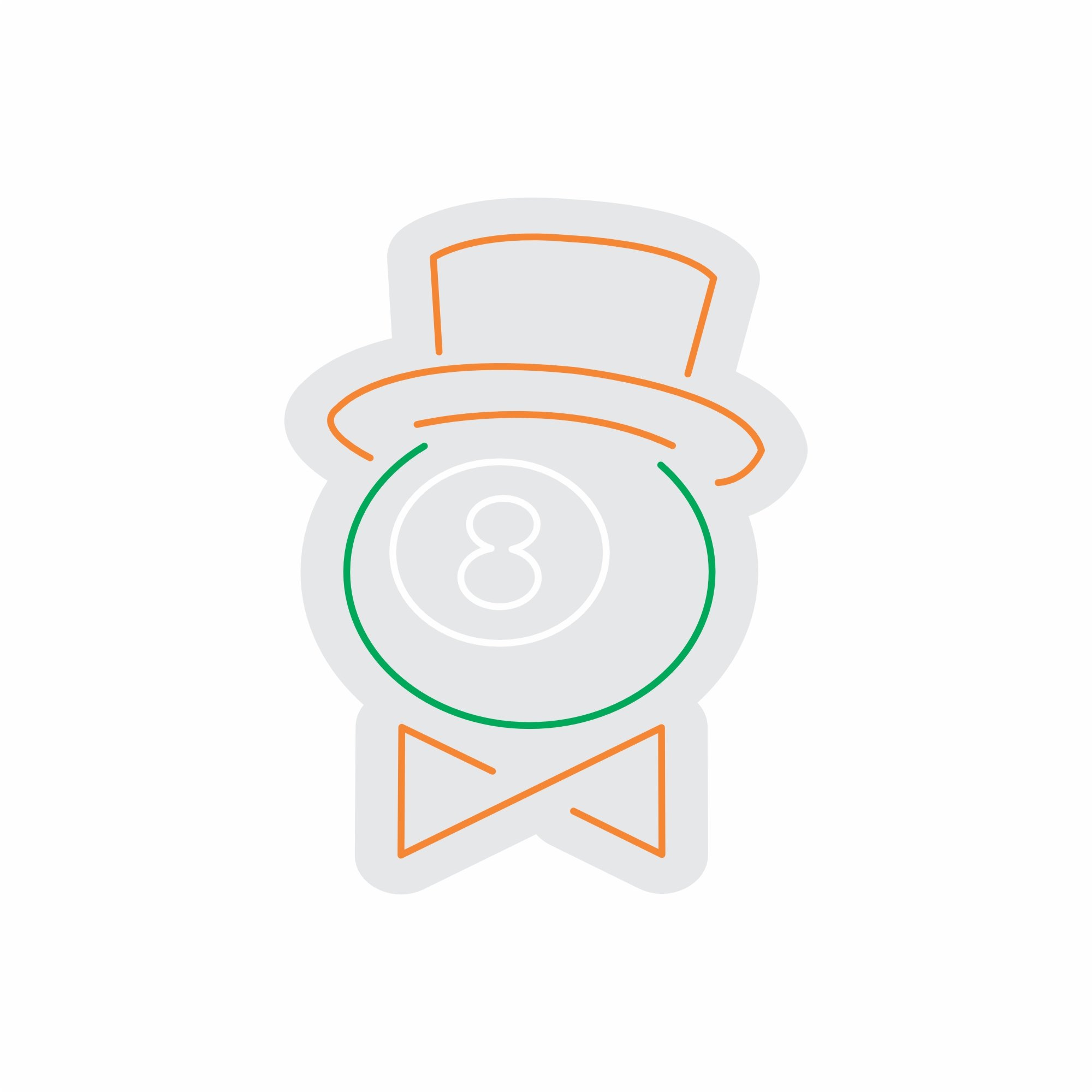 Custom Neon | 8 Neon Sign | 32x24 | White Green Orange Neon Sign for Home Decor 3