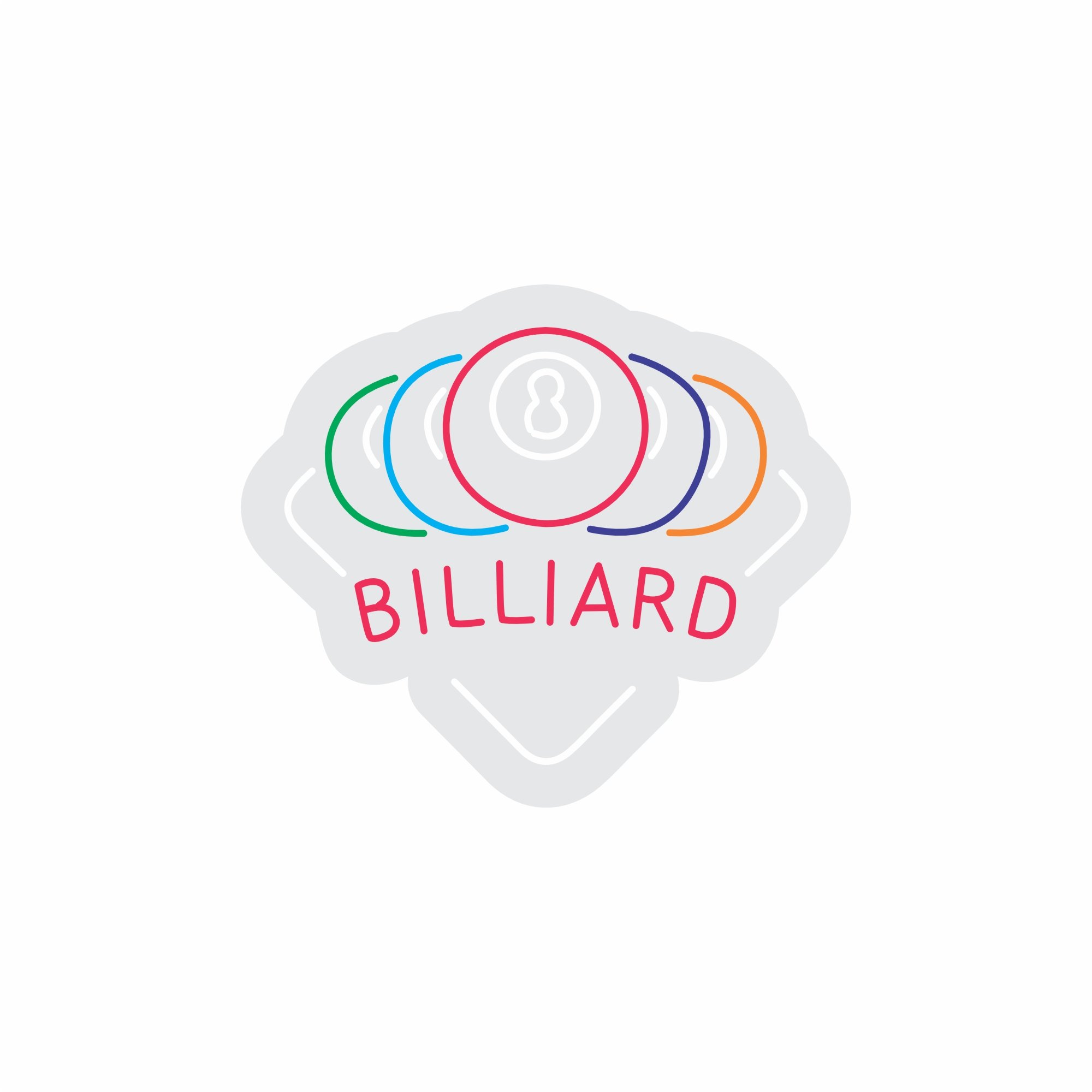 Custom Neon | Billiard Neon Sign | 24x28 Encased | Green Blue Red Purple Orange 3