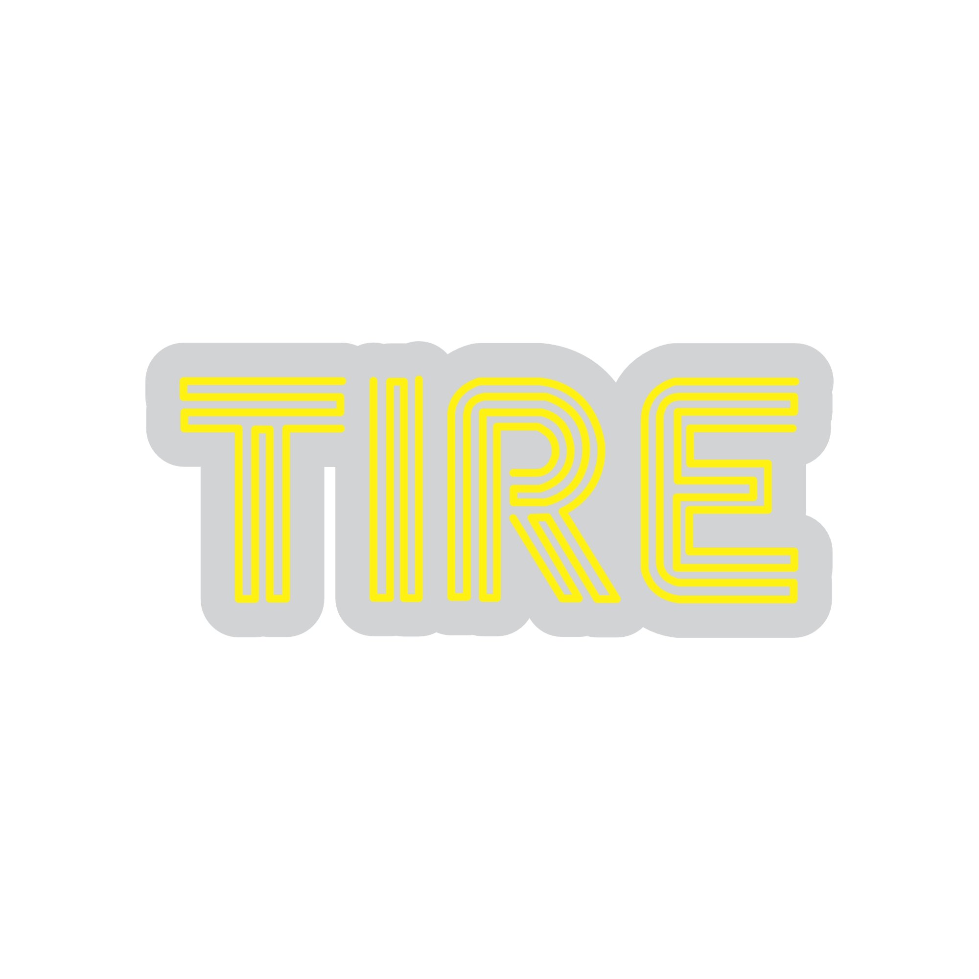 Custom Neon | Tire Neon Sign | 12x28 Inches | Yellow Light for Garage Bar Decor 3