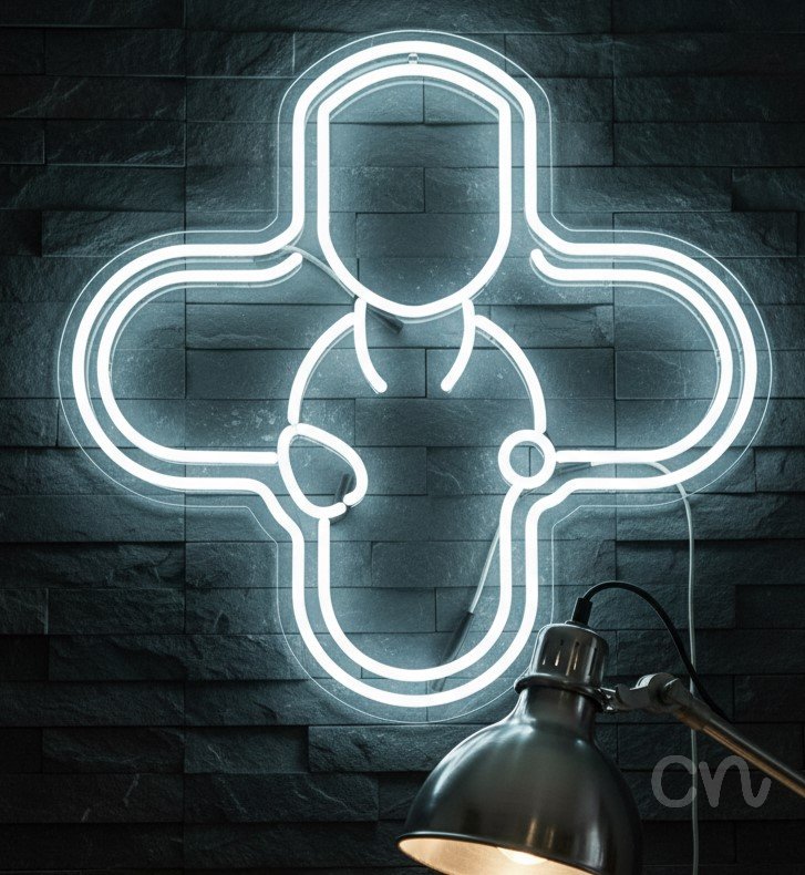 Custom Neon | Abstract Design Neon Sign | 20x20 | Warm White