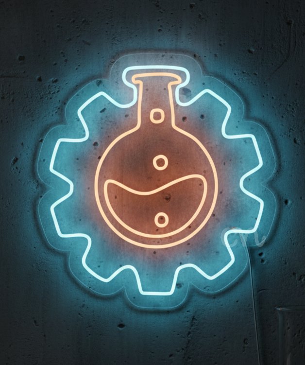 Custom Neon | Biology Flask Neon Sign | 27x25