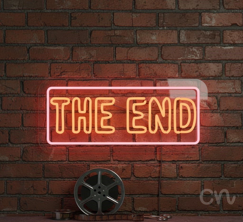 Custom Neon | The End Neon Sign | 10x23 Inches | Orange Neon Sign for Wall Decor 2