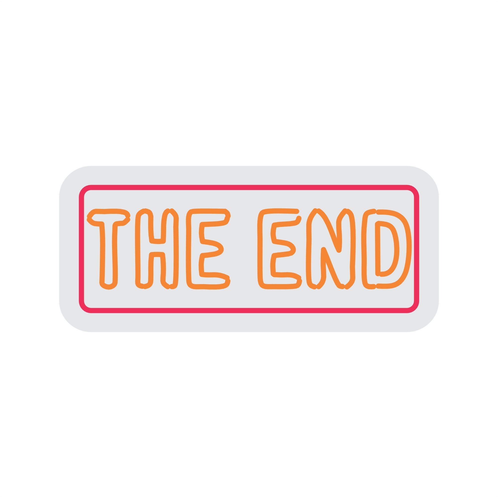 Custom Neon | The End Neon Sign | 10x23 Inches | Orange Neon Sign for Wall Decor 3
