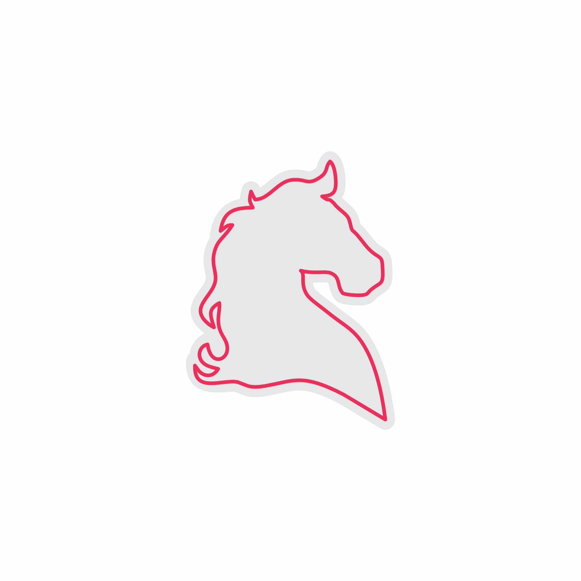 Custom Neon | Horse Head Neon Sign | 24x18 Inch | Hot Pink Bright Wall Decor 3