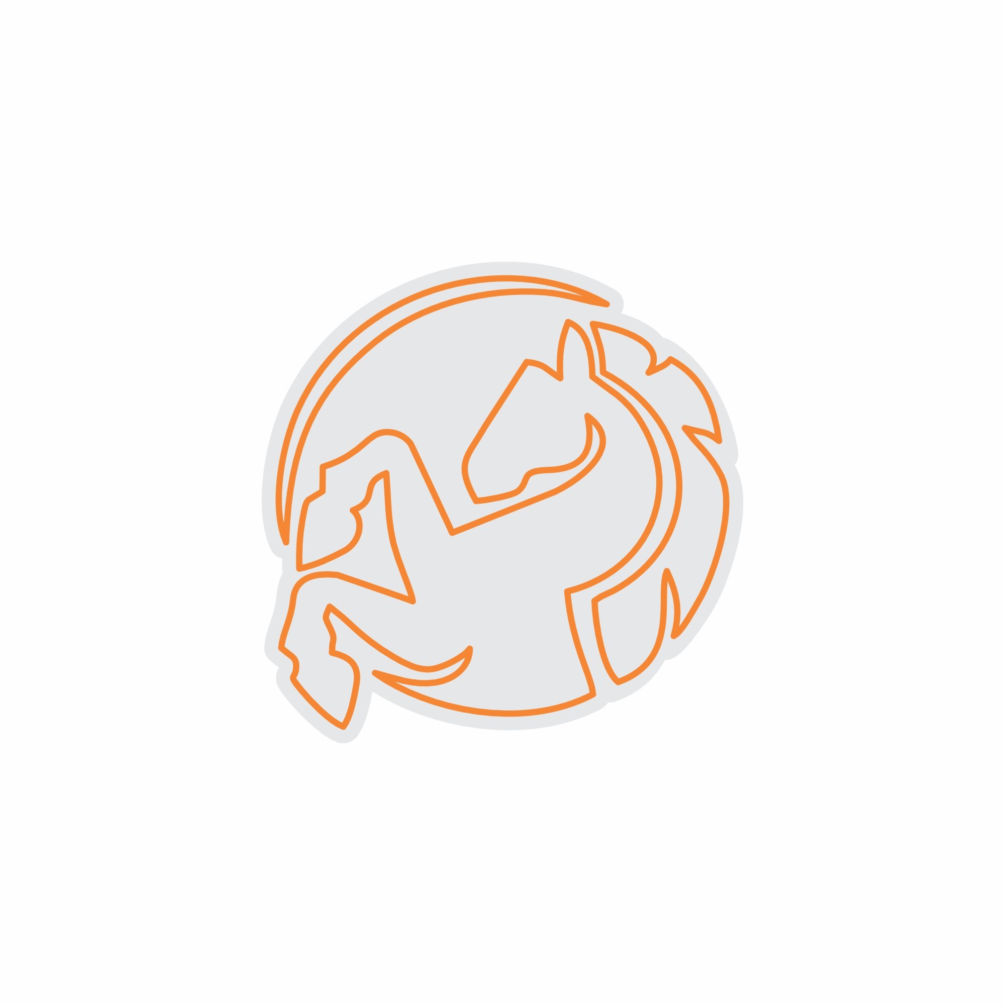 Custom Neon | Horse Head Neon Sign | 24x24 in | Orange Neon Sign for Wall Decor 3