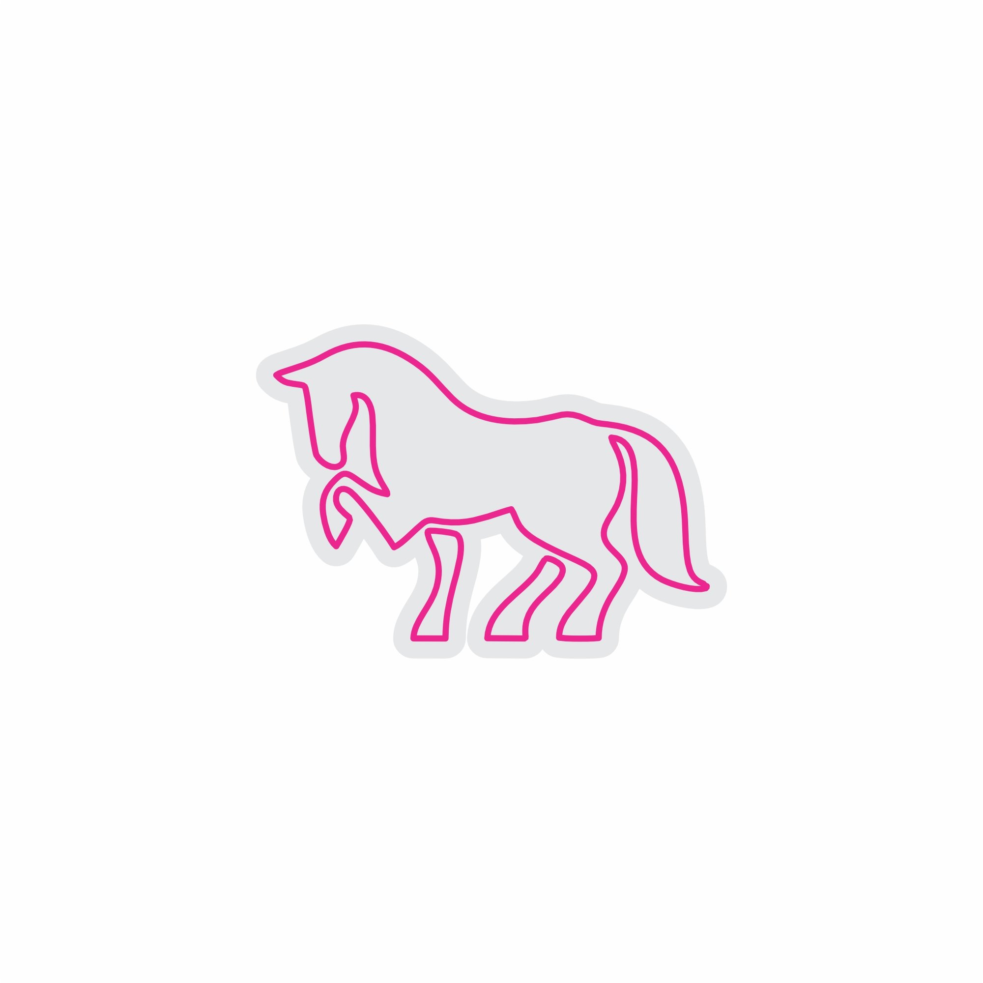 Custom Neon | Horse Neon Sign | 17x24.jp | Hot Pink Neon Sign for Room Decor 3